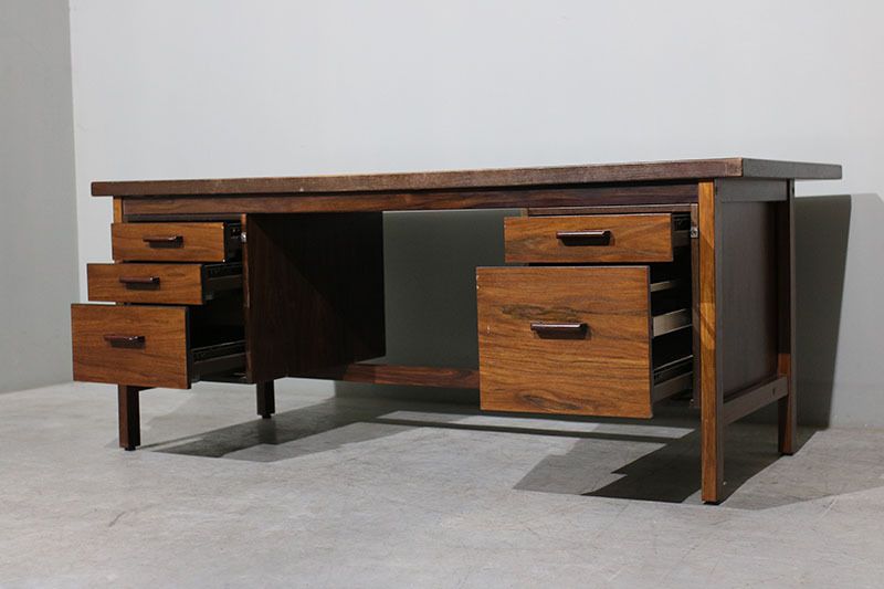 Secretary Desk From The 1960s In Rosewood. photo for sale