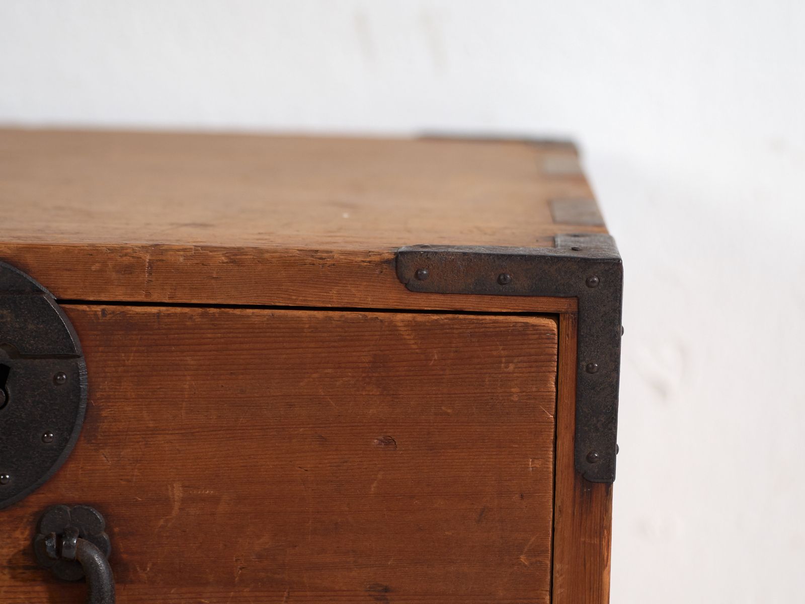 Antique Japanese Three Drawer Tansu – Meiji Period (C.1890–1926) photo Furniture