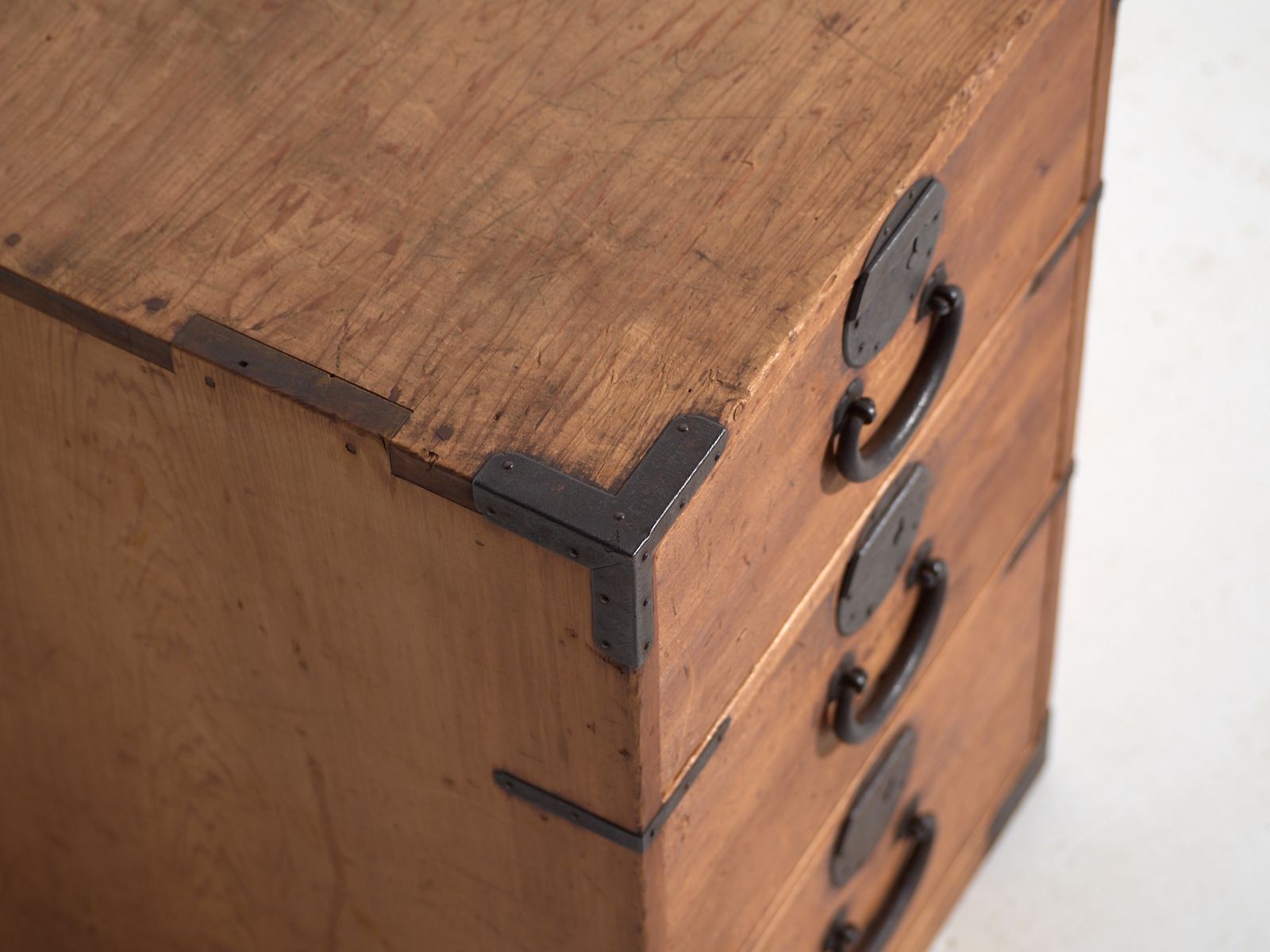 Antique Japanese Three Drawer Tansu – Meiji Period (C.1890–1926) photo 715.0