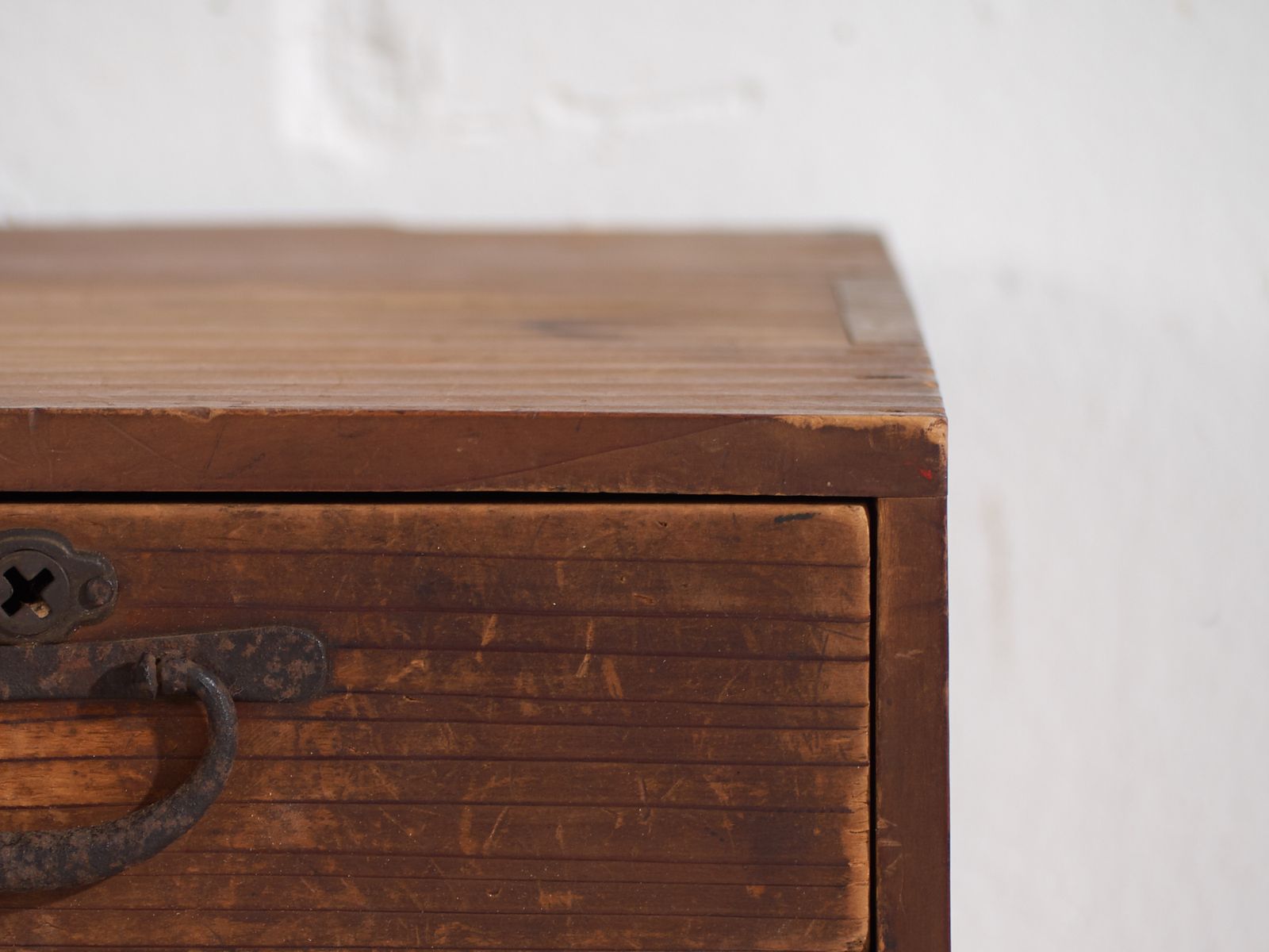 Antique Japanese Cedar Cabinet With Door And Drawers – Taishō / Early Showa Period (C.1912 1945) photo vinterior