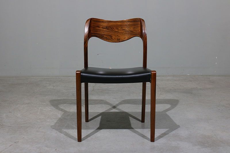 Set Of 4 Niels O. Moller Chairs In Rosewood photo Furniture