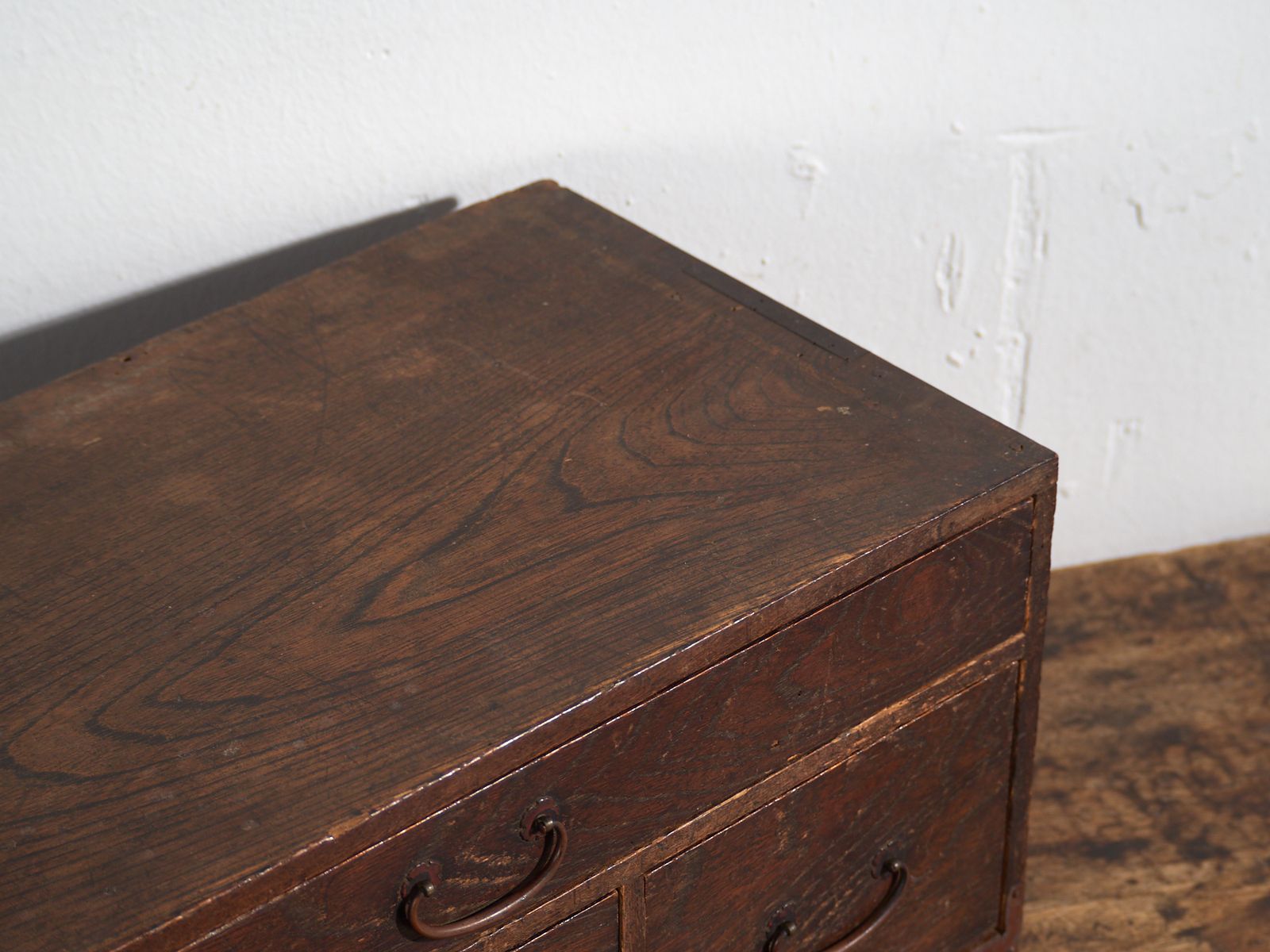 Antique Japanese Desk Chest With Three Drawers – Meiji / Taishō Period (C.1890 1926) photo furniture