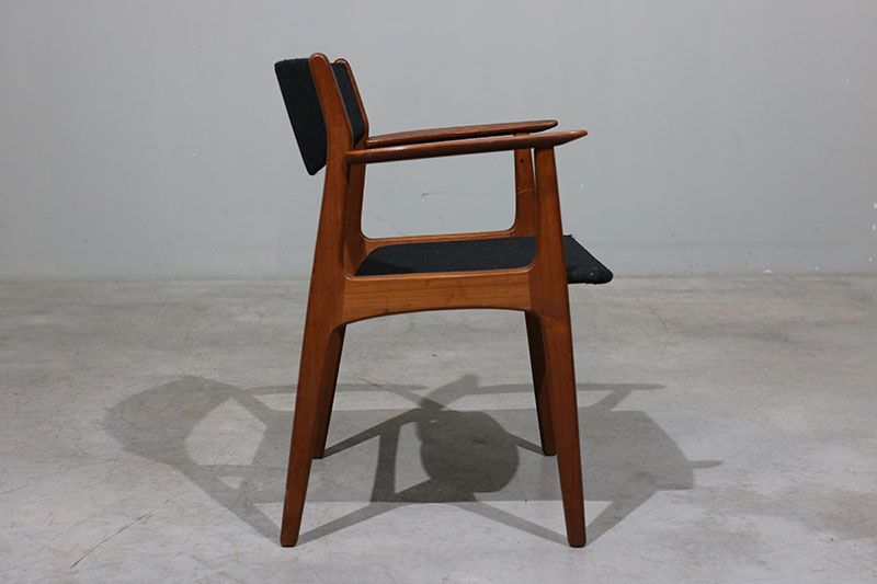 Pair Of Henning Kjaernulf Armchairs In Teak. photo for sale