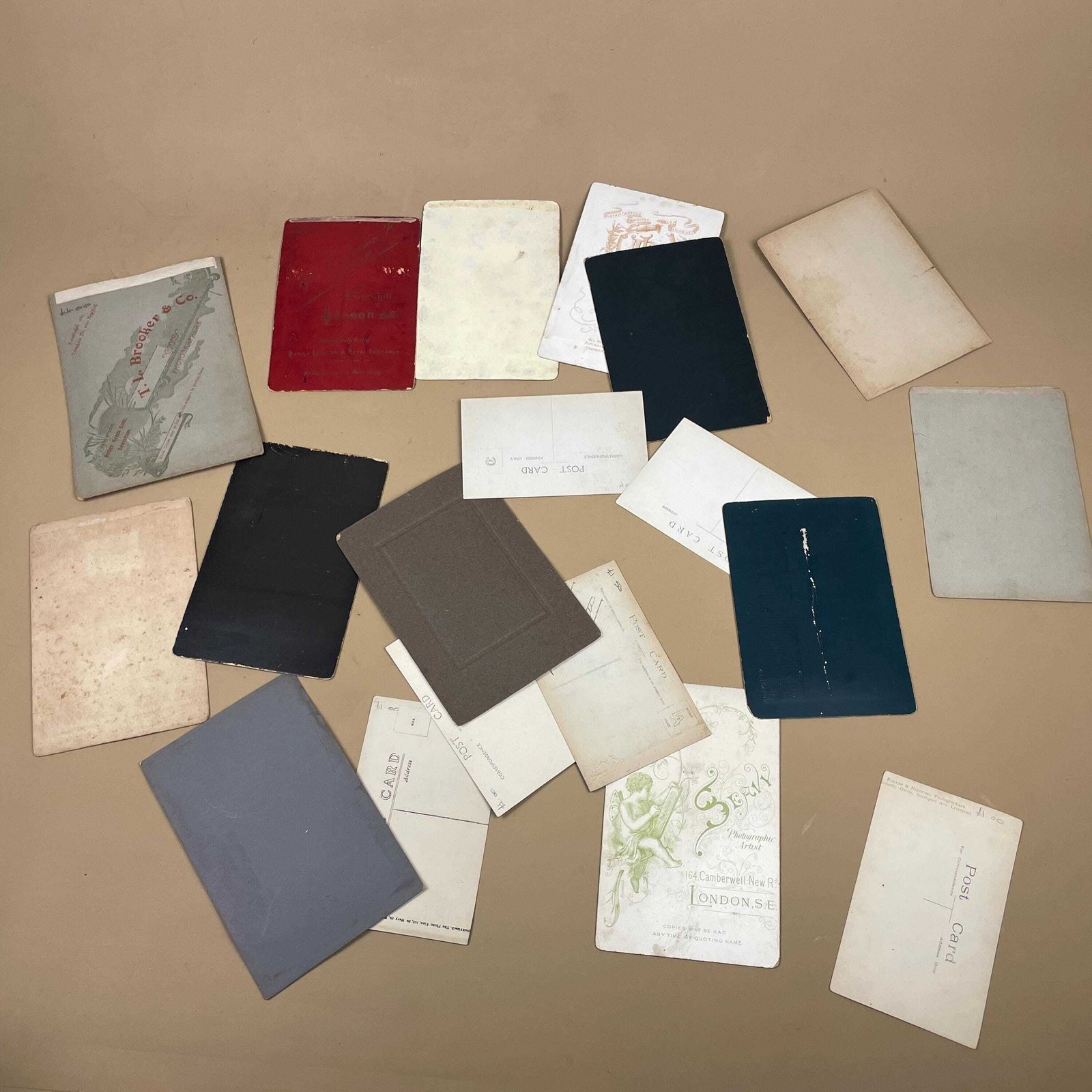 Art Vintage Cabinet Card Photo Lot Antique Portrait Ephemera Victorian Era Studio Photographs Post Cards Figures People Collection photo