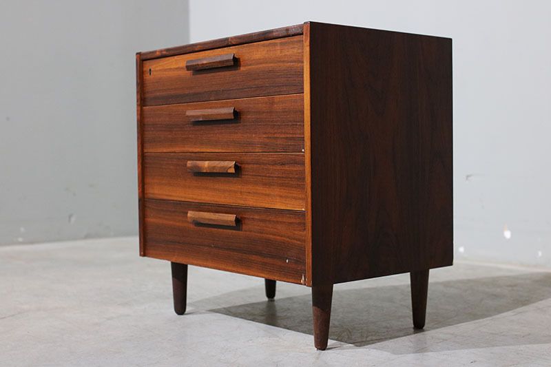 Furniture Nordic Chest Of Drawers In Rosewood. photo