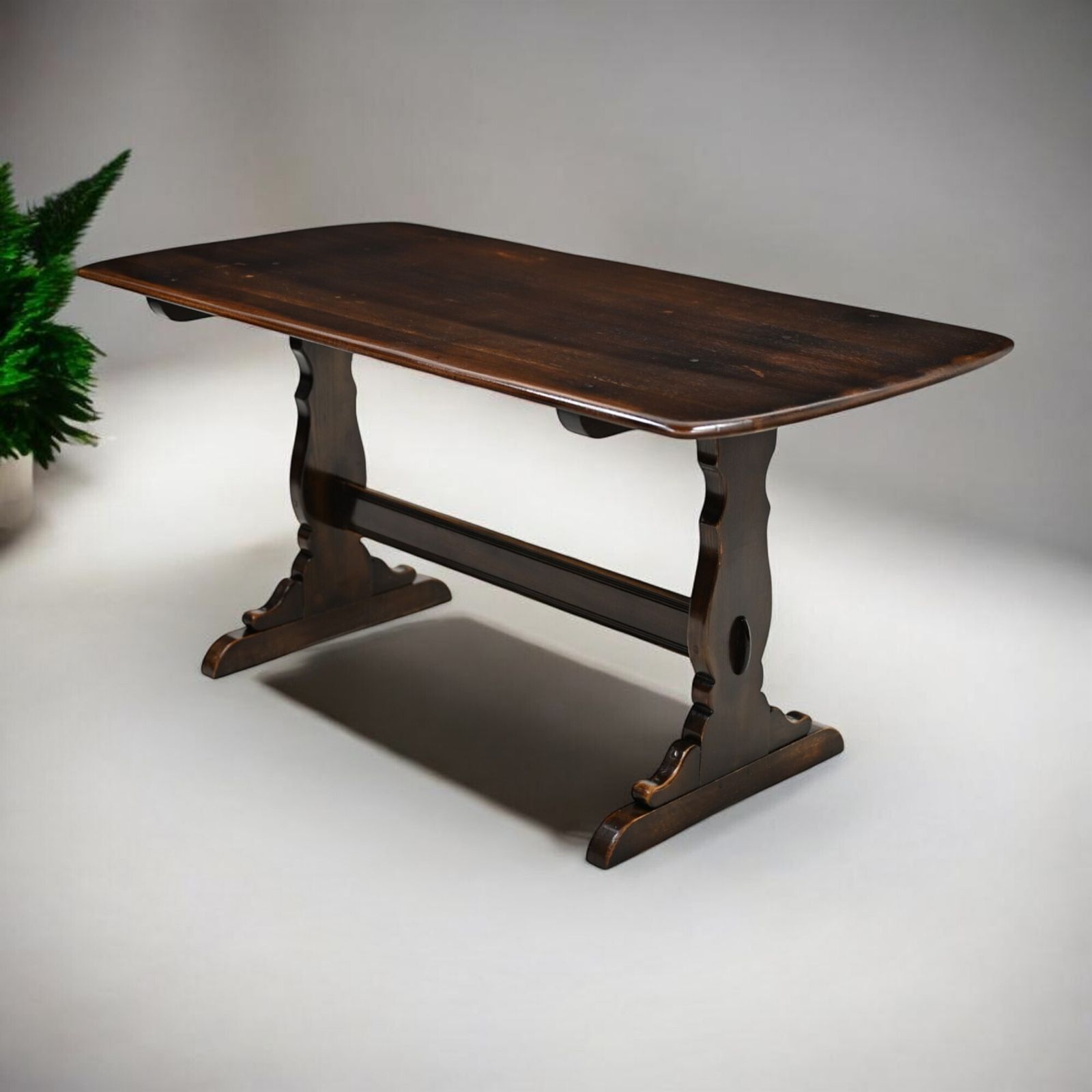 Ercol Refectory Plank Top Dining Table Traditional Finish #155 Free Uk Delivery photo buy