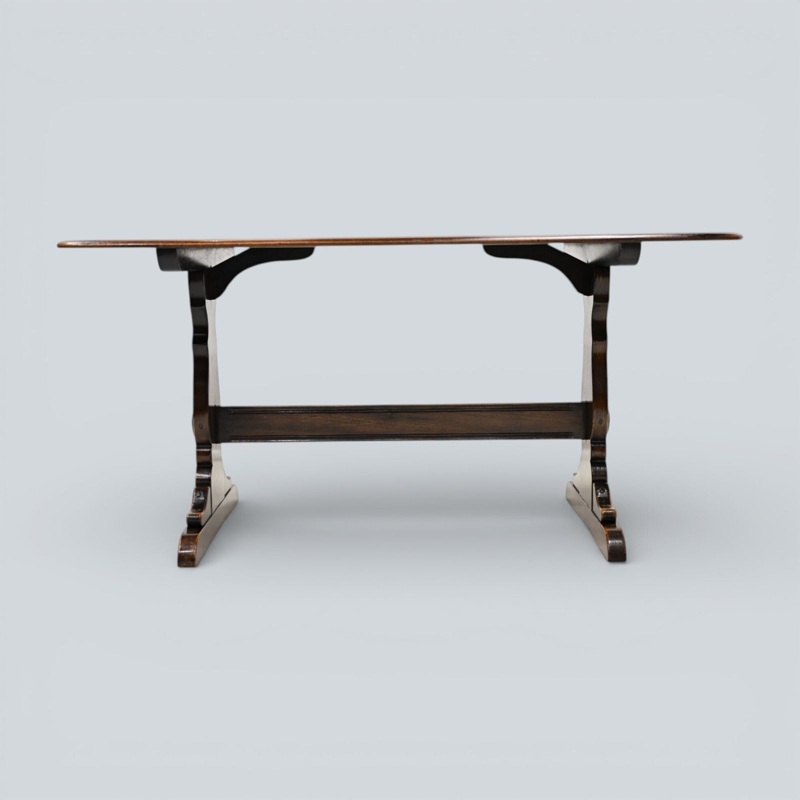 347.0 Ercol Refectory Plank Top Dining Table Traditional Finish #155 Free Uk Delivery photo
