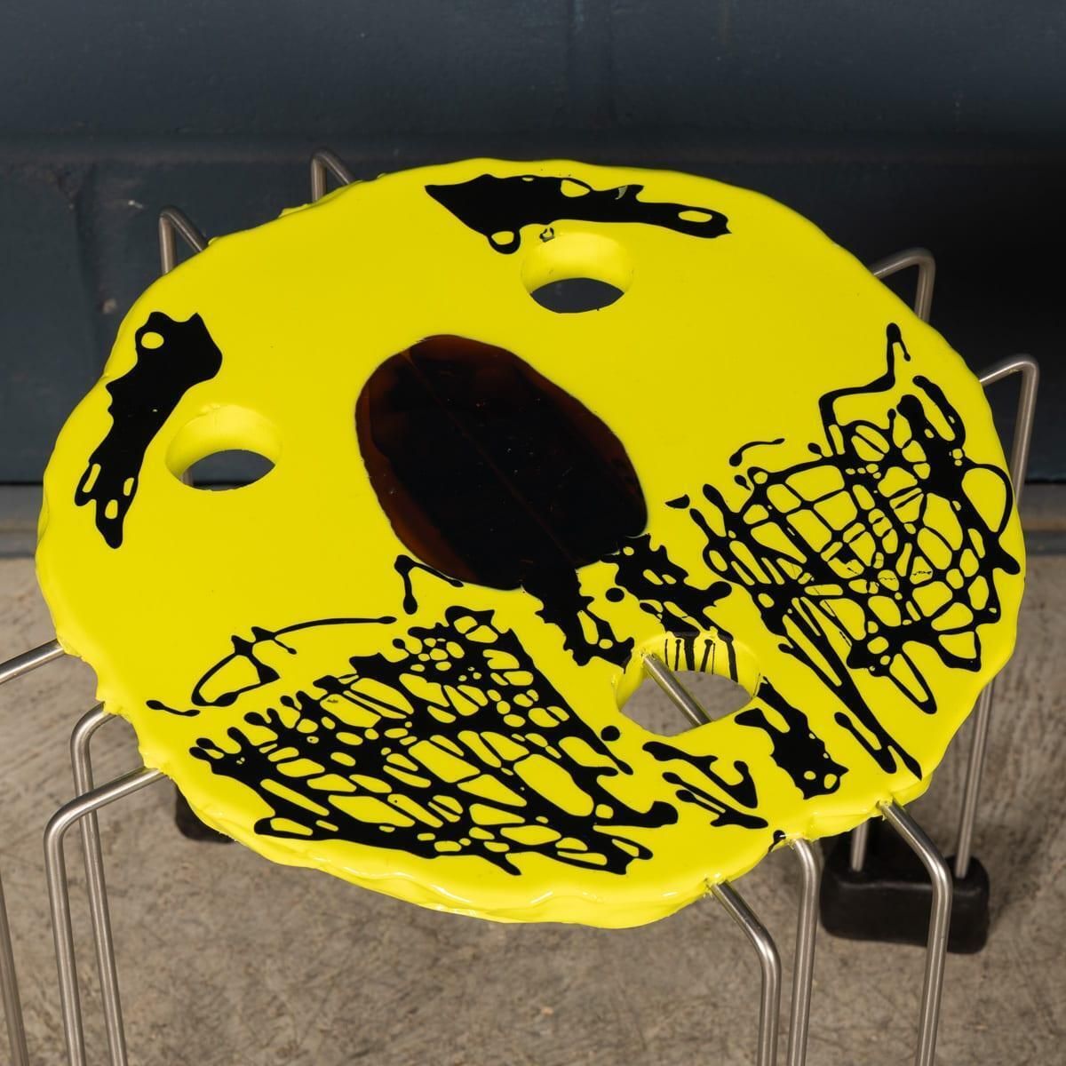 Gaetano Pesce Triple Play Side Tables, Resin & Steel, 21st Century photo 3769.0