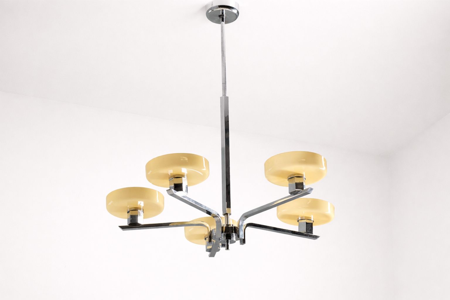 Art Deco Chandelier Bauhaus Influence 1930s