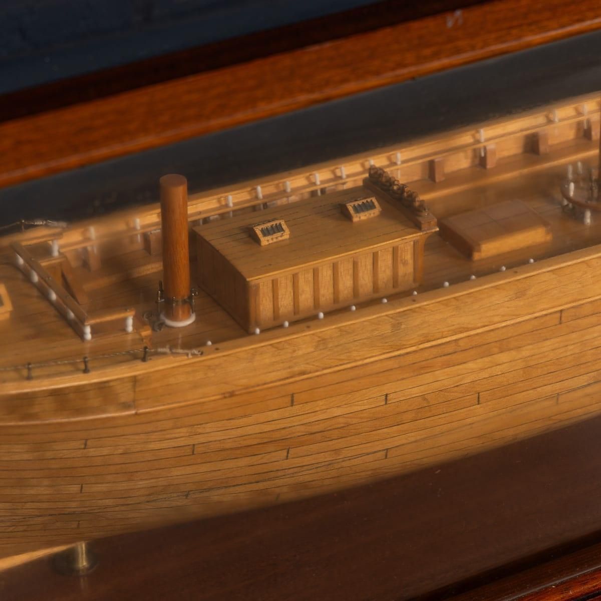 20thc Maritime Club House Cased Planked & Framed Ship Model By A. Kausen C.1934 photo buy