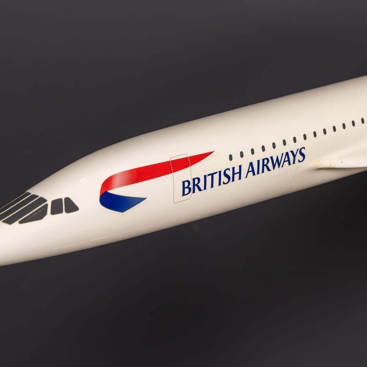photo for sale 20thc Large British Airways Concorde Model By Space Models, England C.1999
