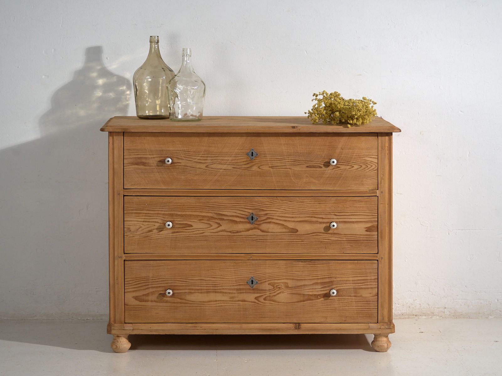 Antique Rustic Pine Chest Of Drawers – Central Europe (C.1900–1920) #95