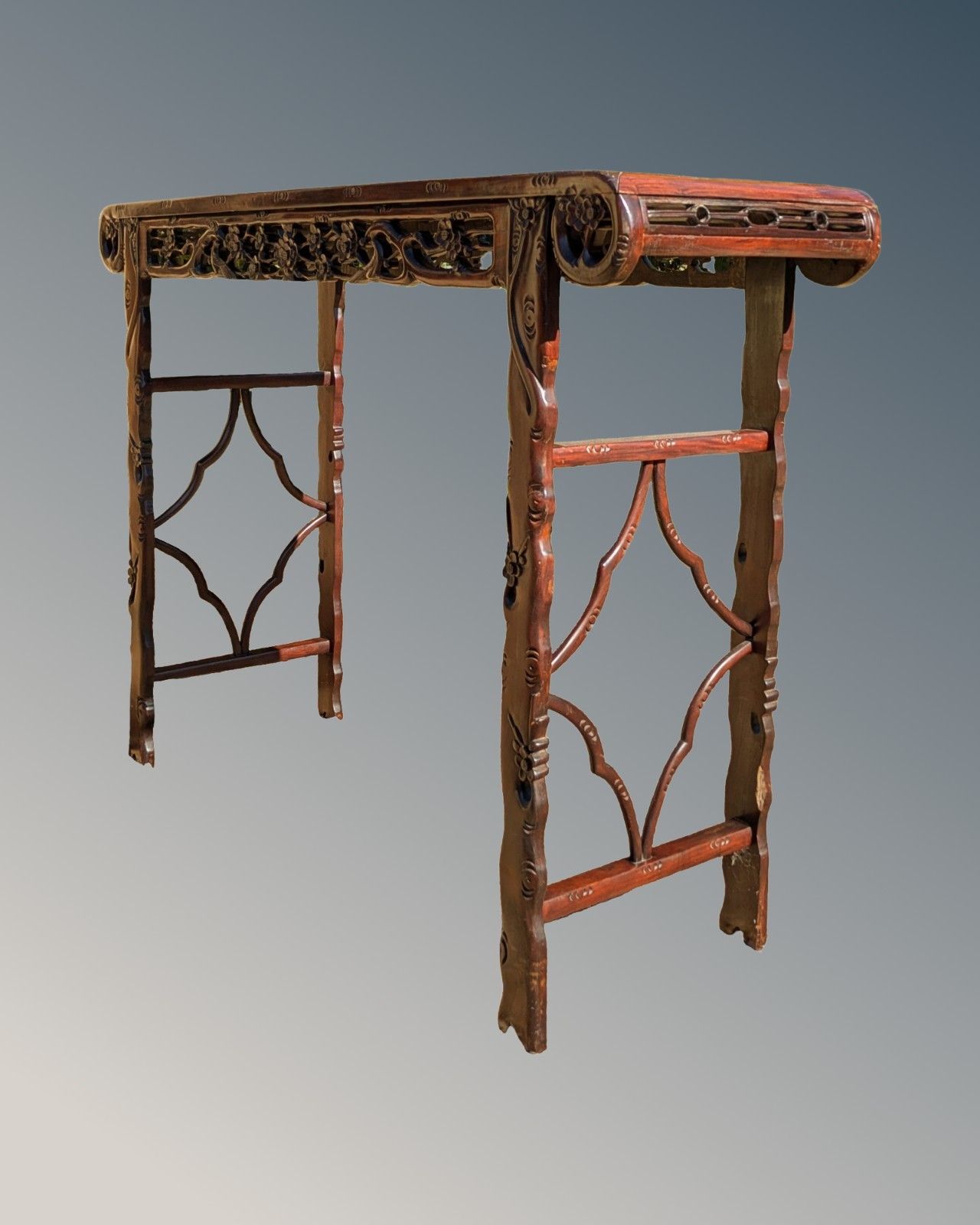 Fine Antique Carved Chinese Altar Table Rosewood photo for sale