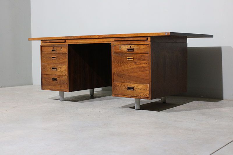 Nipu Secretary Desk From The 1970s, Made Of Rosewood. photo furniture