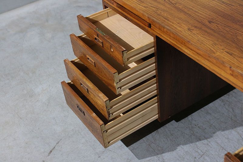Nipu Secretary Desk From The 1970s, Made Of Rosewood. photo vinterior