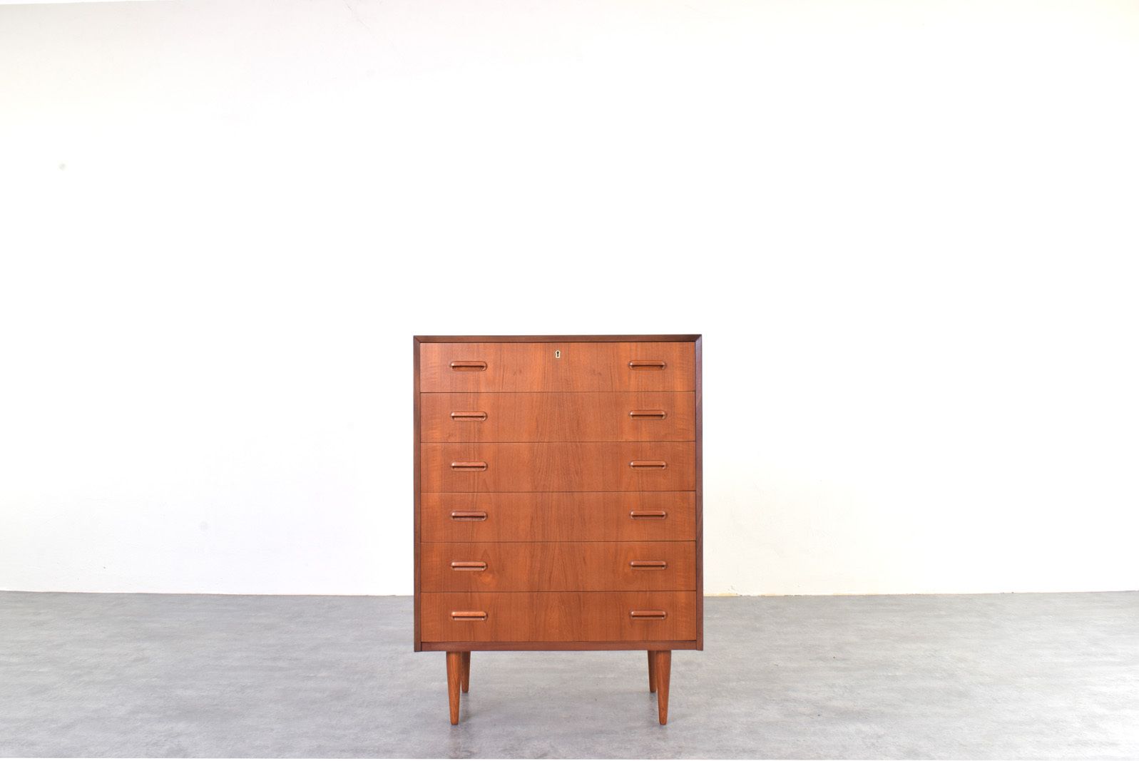 Mid Century Danish Teak Chest Of Drawers, 1960s.