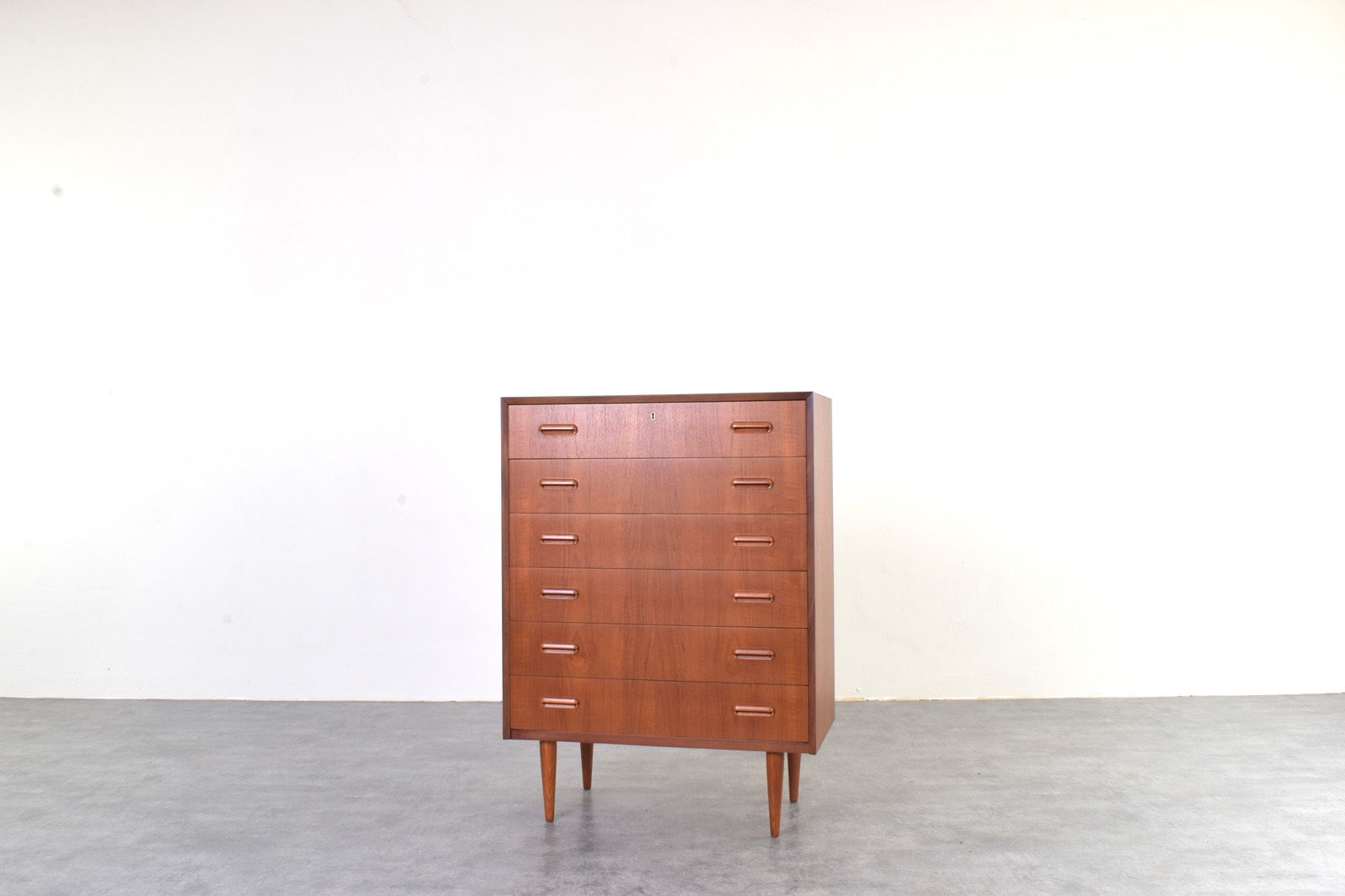 Mid Century Danish Teak Chest Of Drawers, 1960s. photo for sale