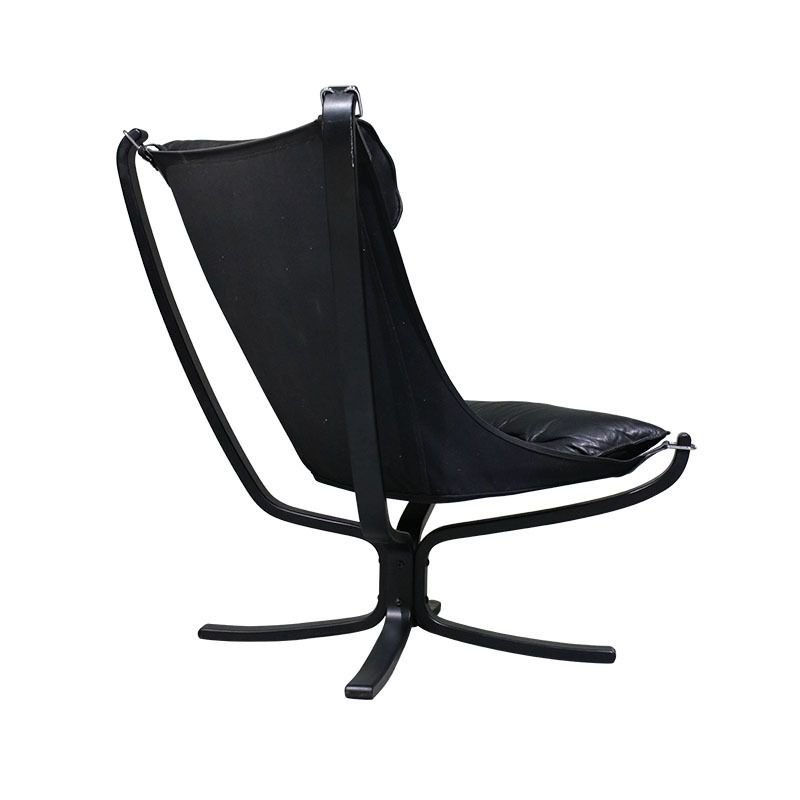 Sigurd Ressell Armchair In Beech And Leather, Falcon Model. photo furniture