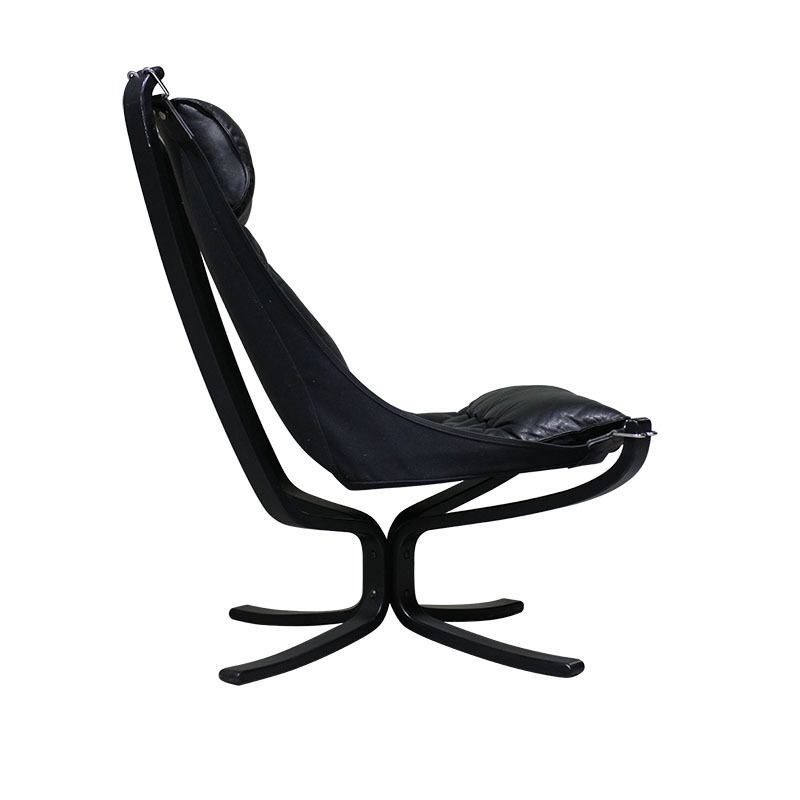 Sigurd Ressell Armchair In Beech And Leather, Falcon Model. photo for sale