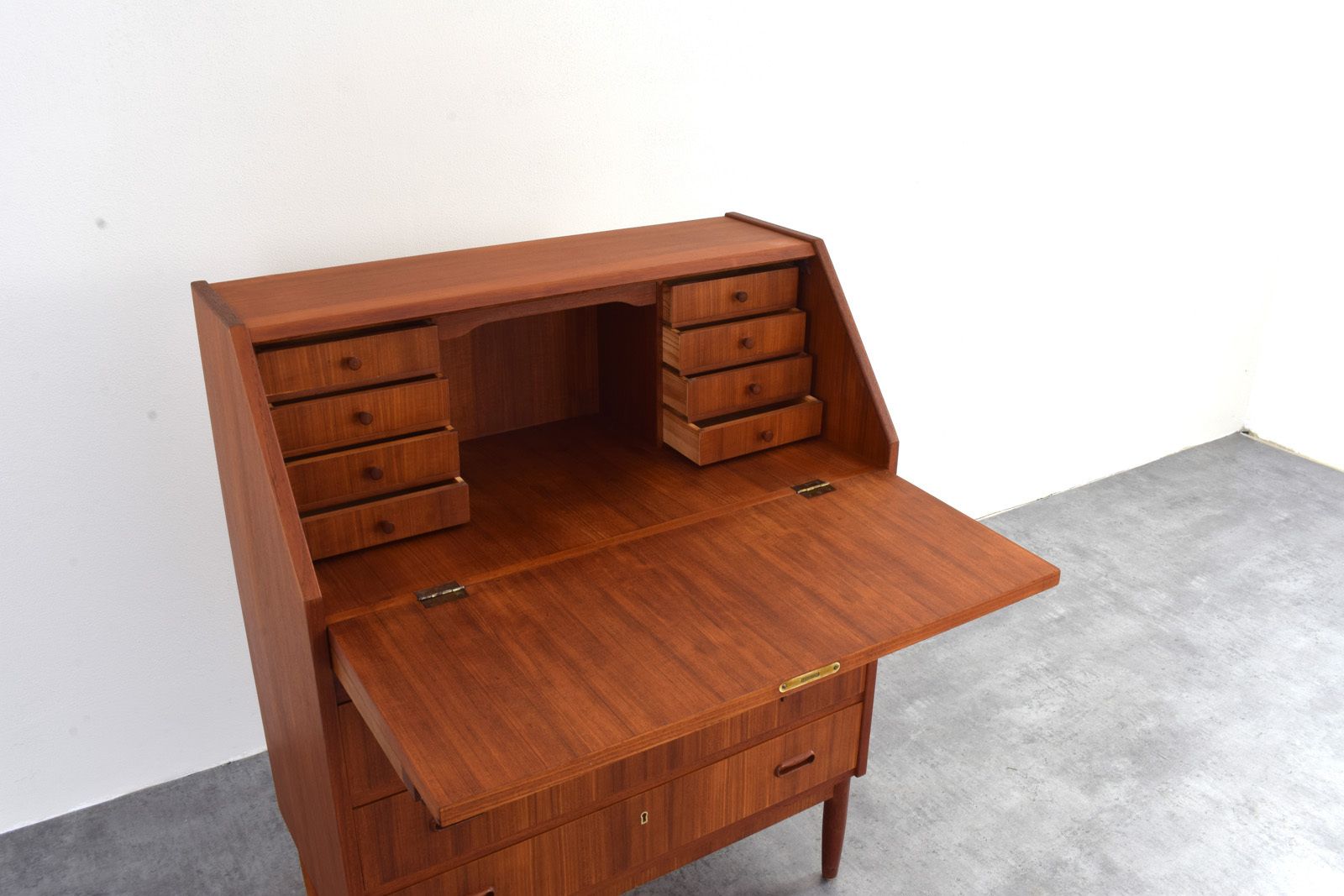 photo buy Mid Century Danish Teak Secretary, 1960s.