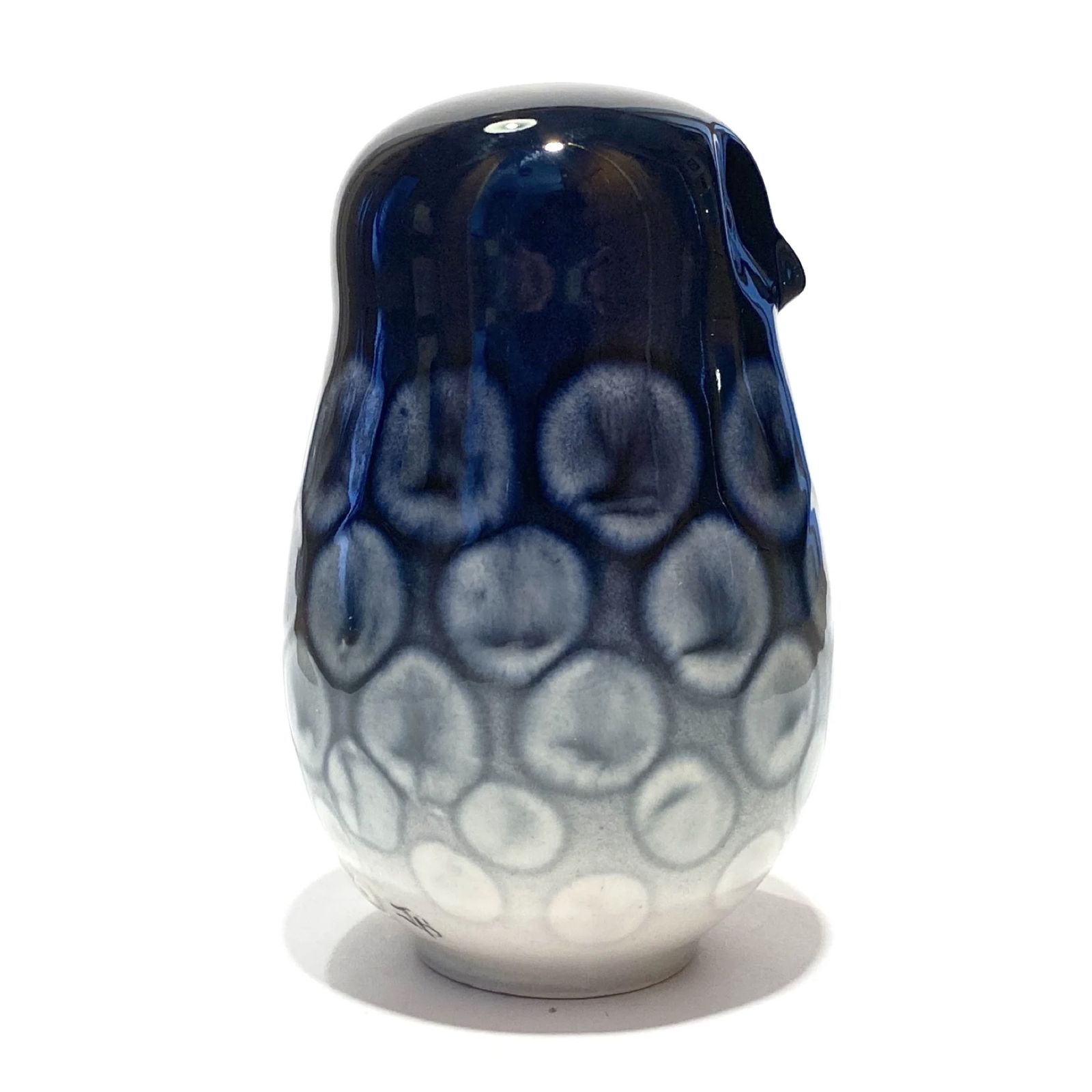 Poole Pottery Ceramic Owl Ornament In Ocean Glaze photo Home Decor