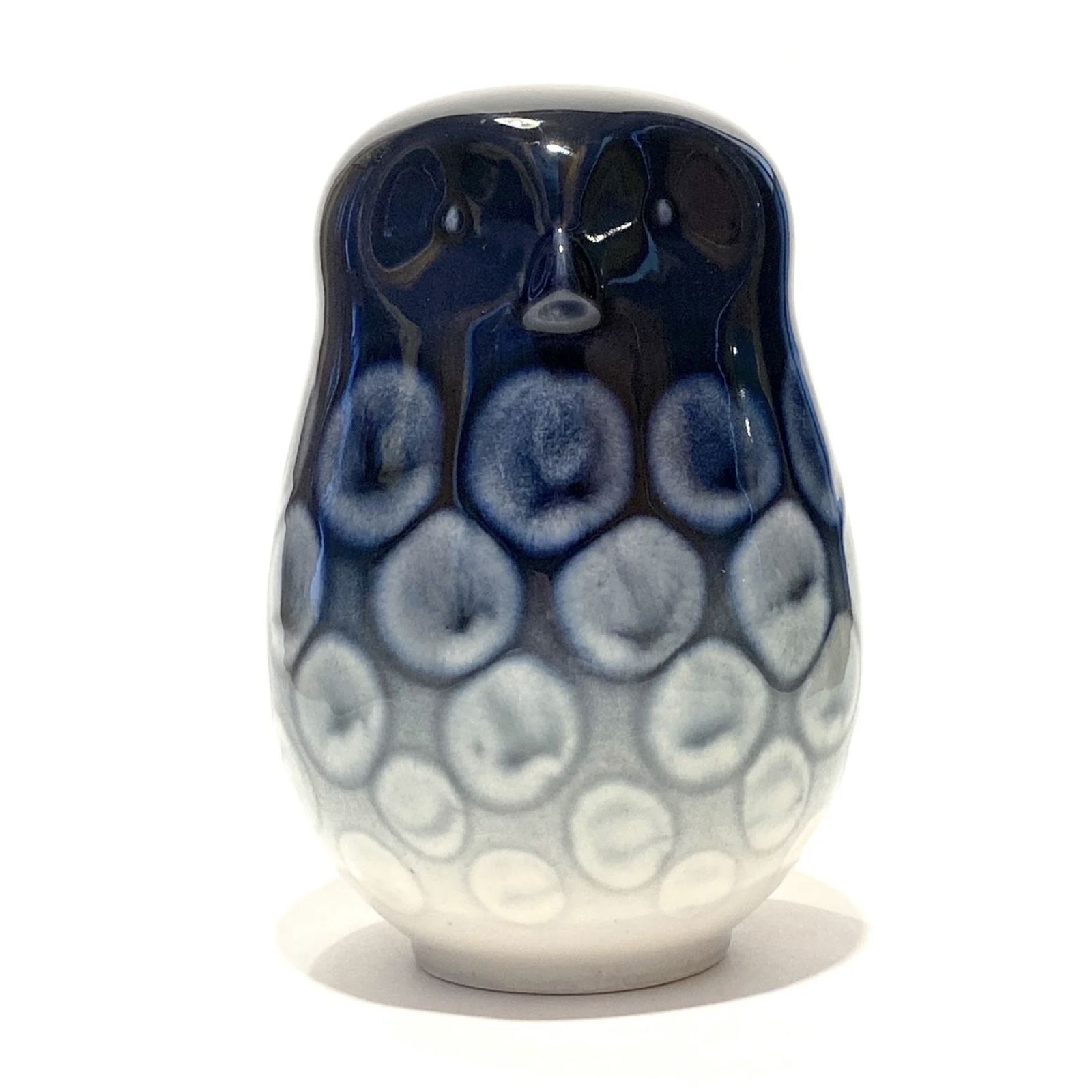 Poole Pottery Ceramic Owl Ornament In Ocean Glaze photo 69.99