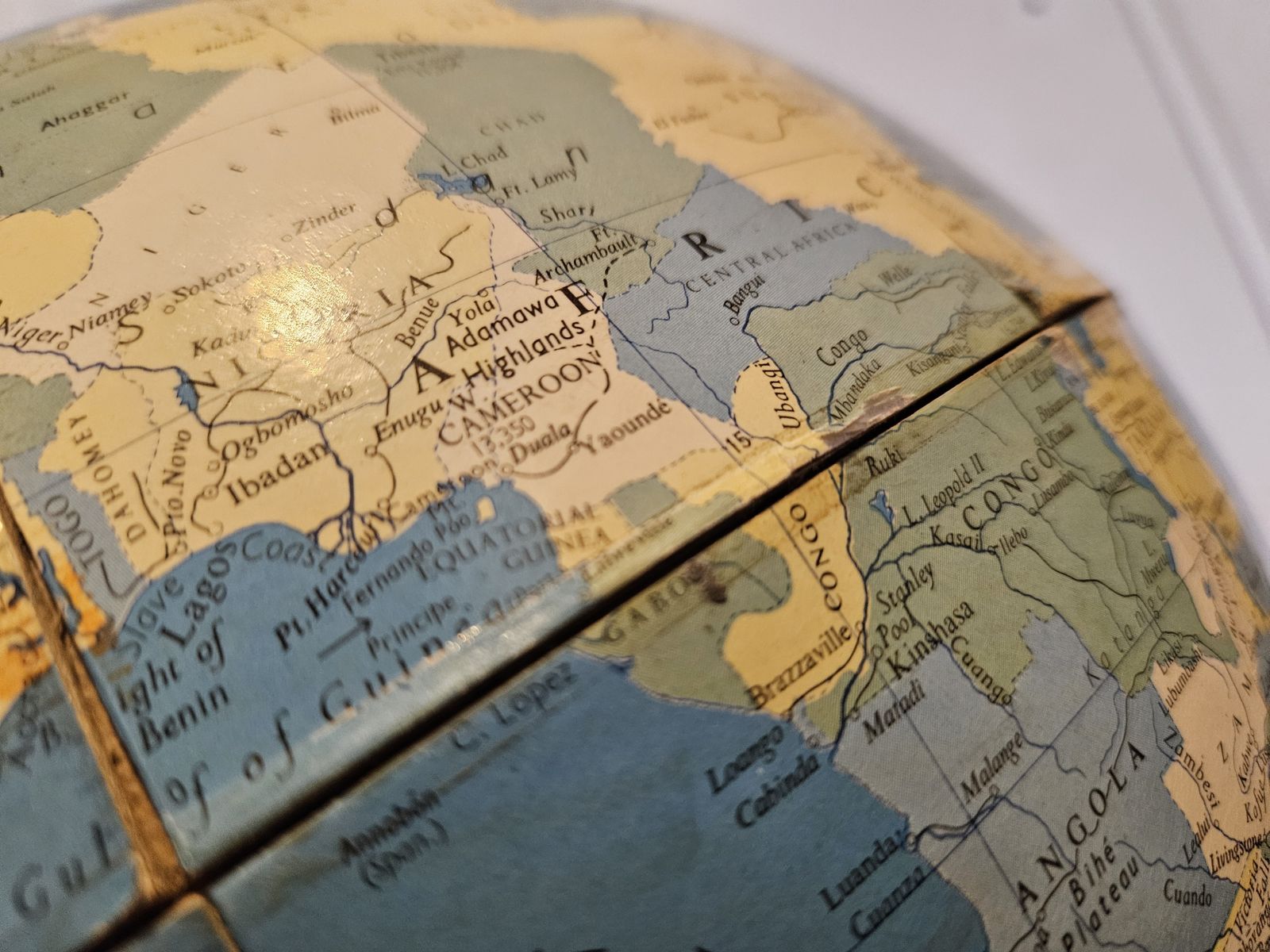 Vintage 20th Century Philips 12"  Political  Challenge Globe 1971 photo buy