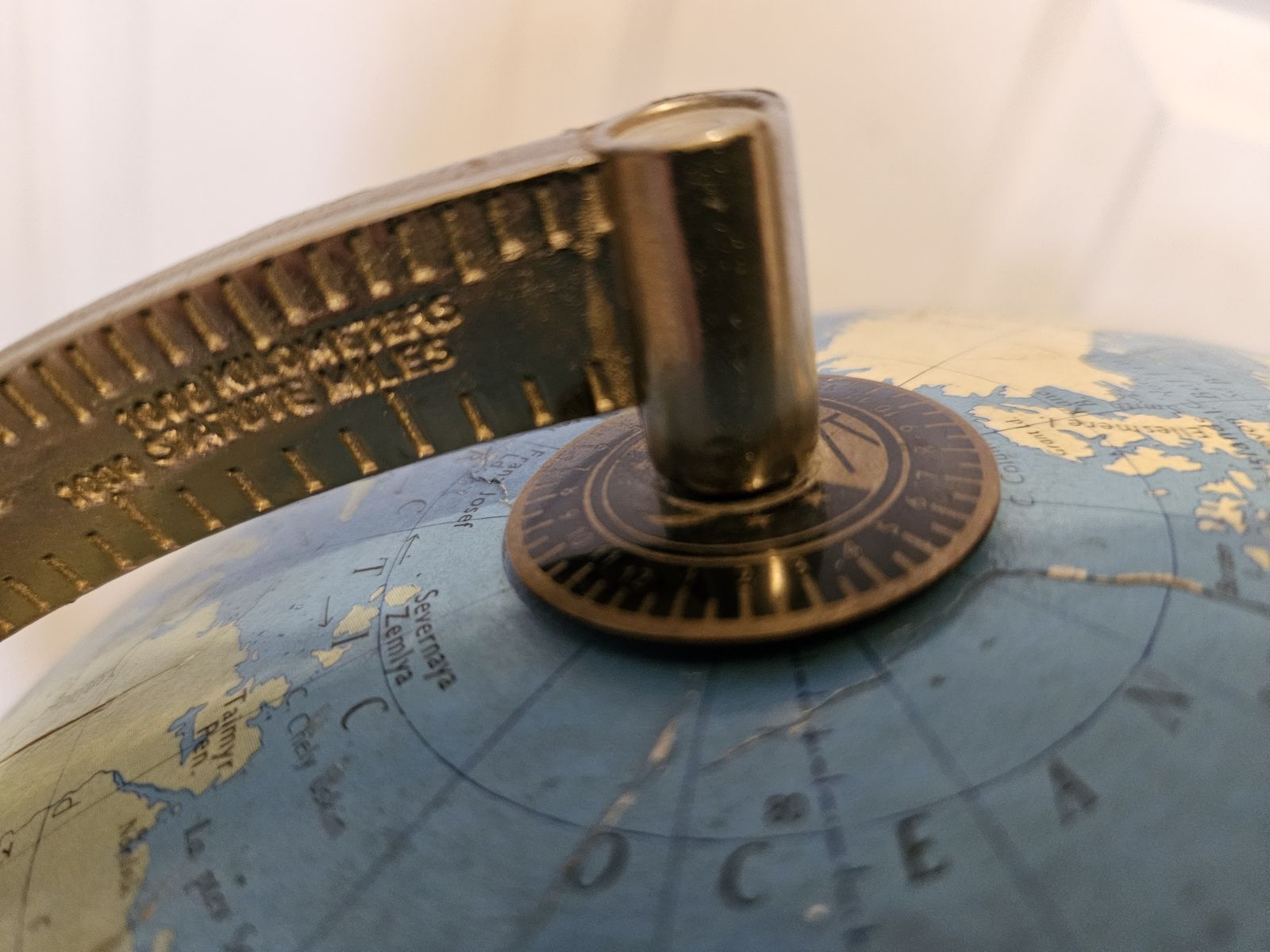 photo furniture Vintage 20th Century Philips 12"  Political  Challenge Globe 1971