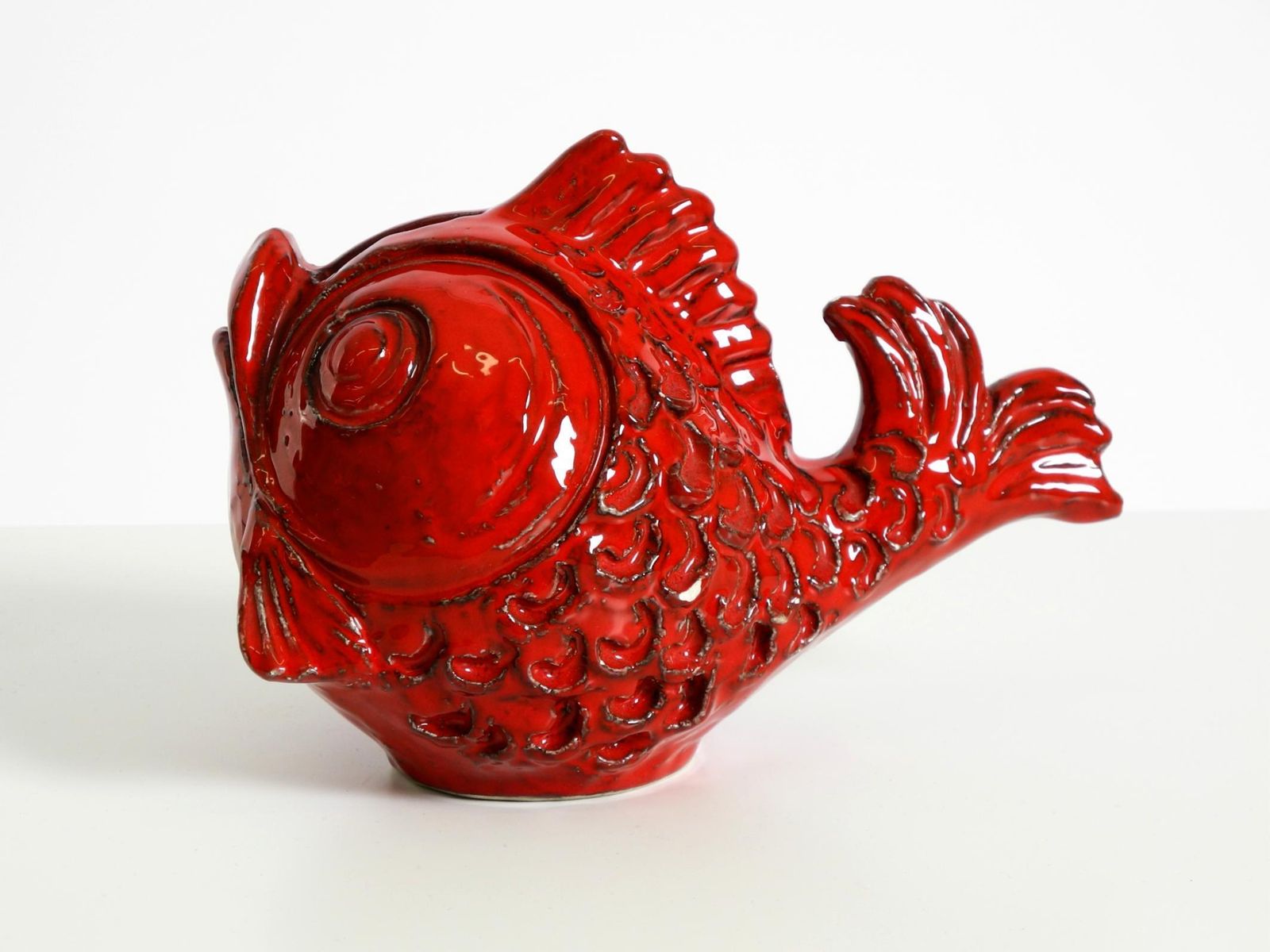 Beautiful 1960s Ceramic Fish Money Box By Aldo Londi For Bitossi Italy photo 406.0