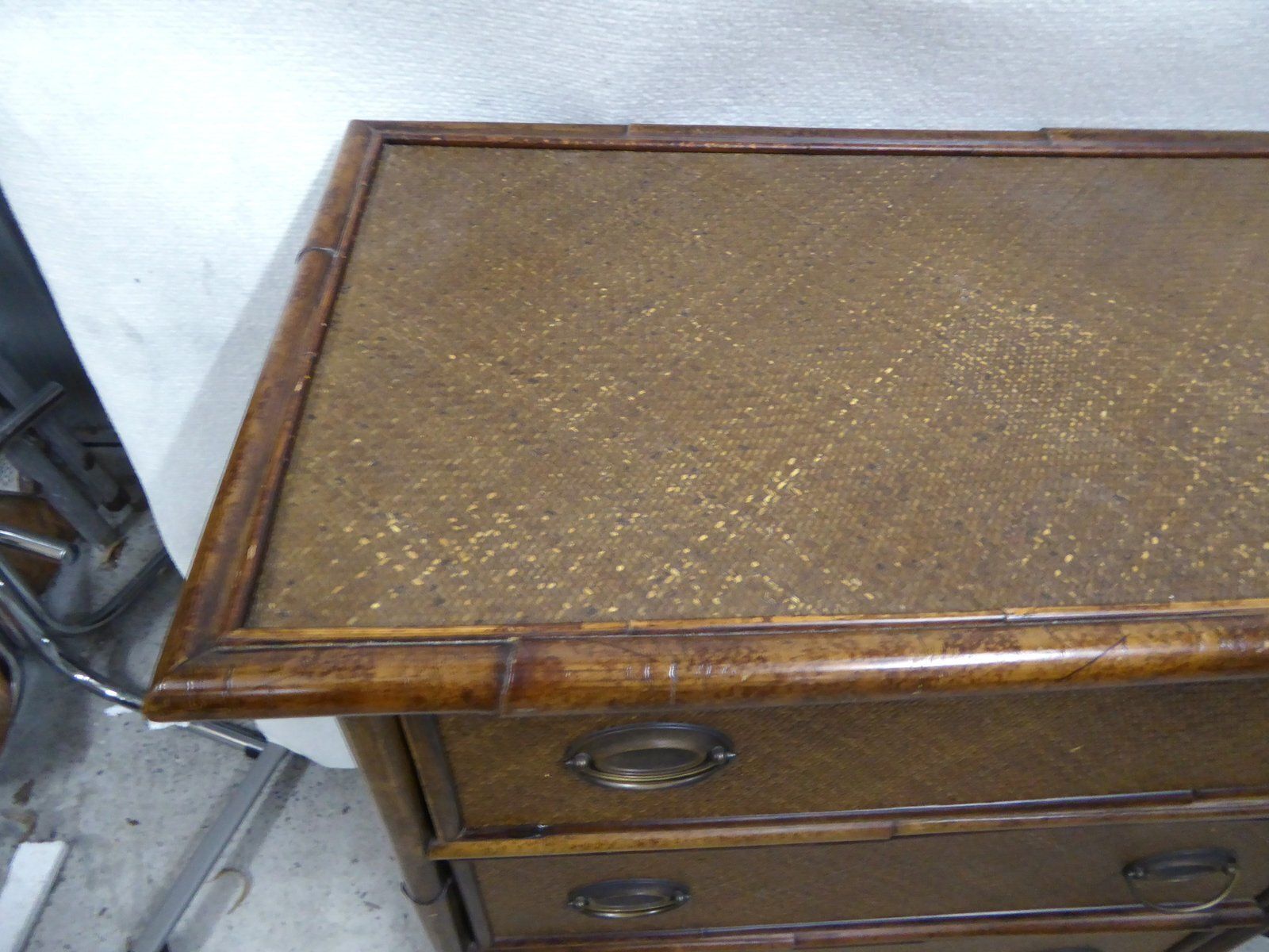 Vintage Wicker Cabinet From Becara, Spain, 1980s photo vinterior
