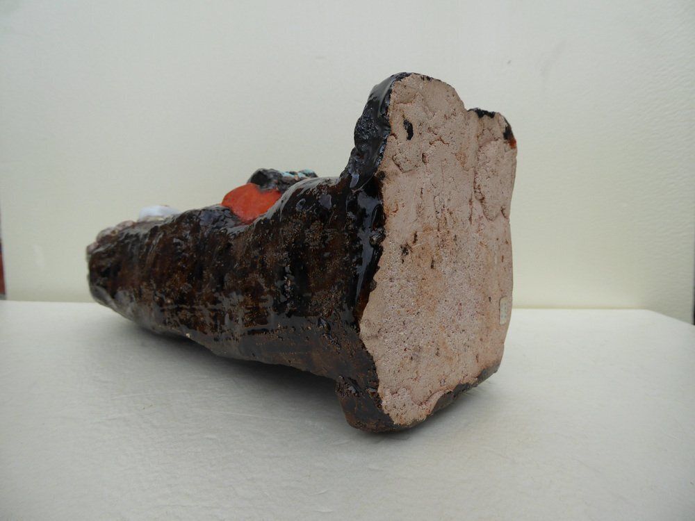 Belgian Brutalist Cubist Clown Sculpture In Ceramic, 1960s photo 454.0