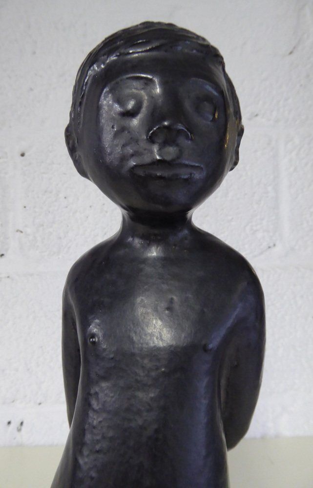 Ceramic Boy Sculpture Attributed To Elie Van Damme For Perignem, 1960s photo furniture