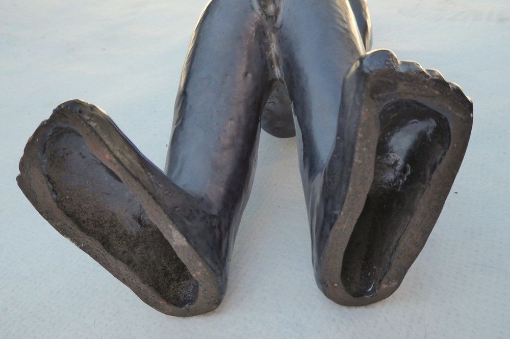 photo buy Ceramic Boy Sculpture Attributed To Elie Van Damme For Perignem, 1960s