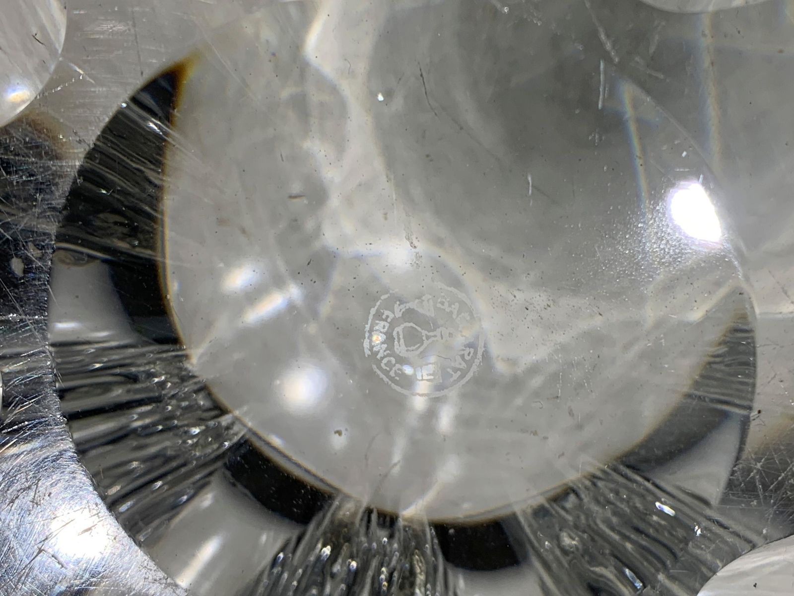 Mid Century Modern Baccarat "Stella" Crystal Starfish Centerpiece Bowl, France photo vintage