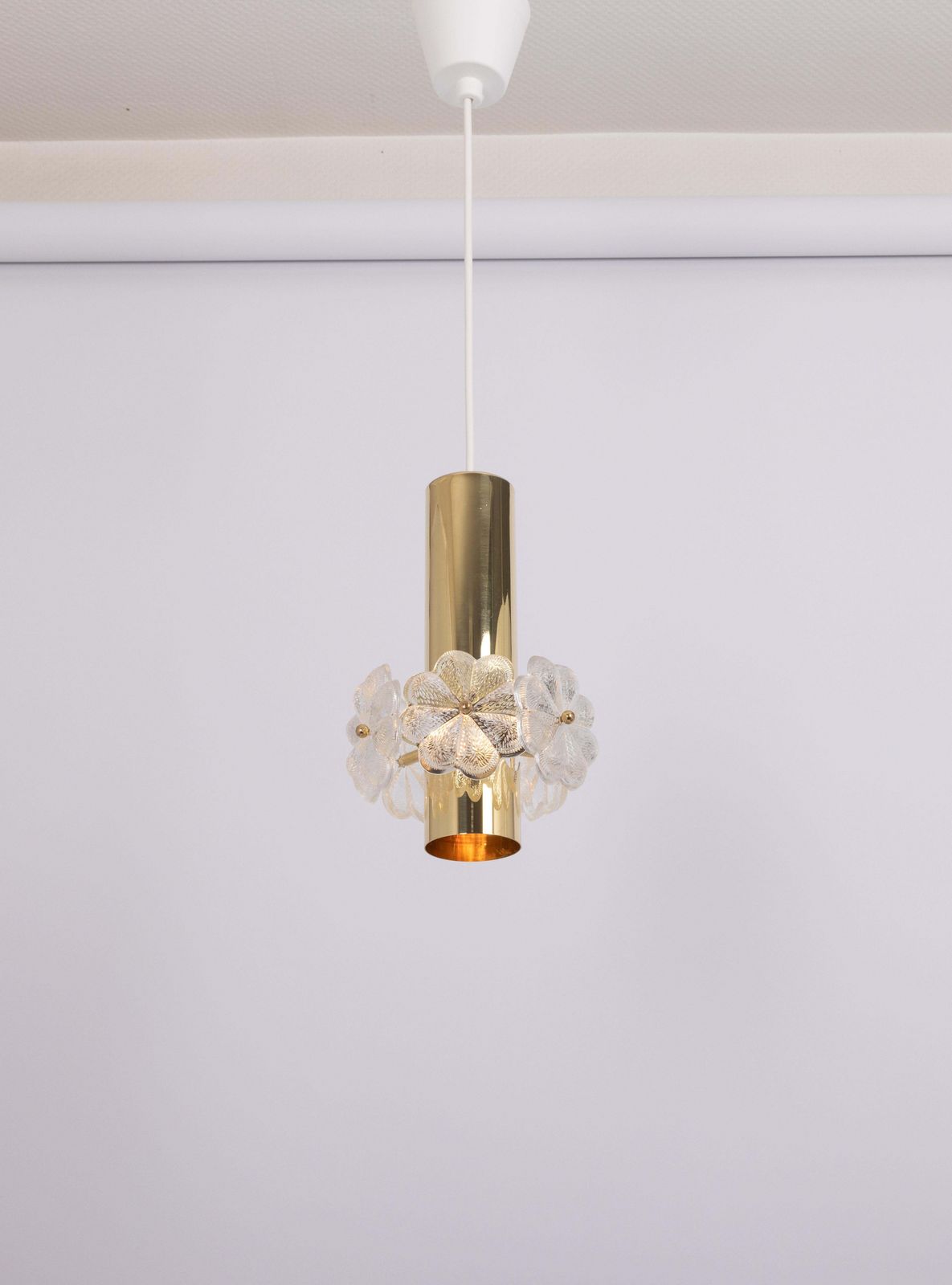 photo buy 1 Of 5 Stunning Petite Sputnik Brass Pendant Light, Ernst Palme , Germany, 1960s