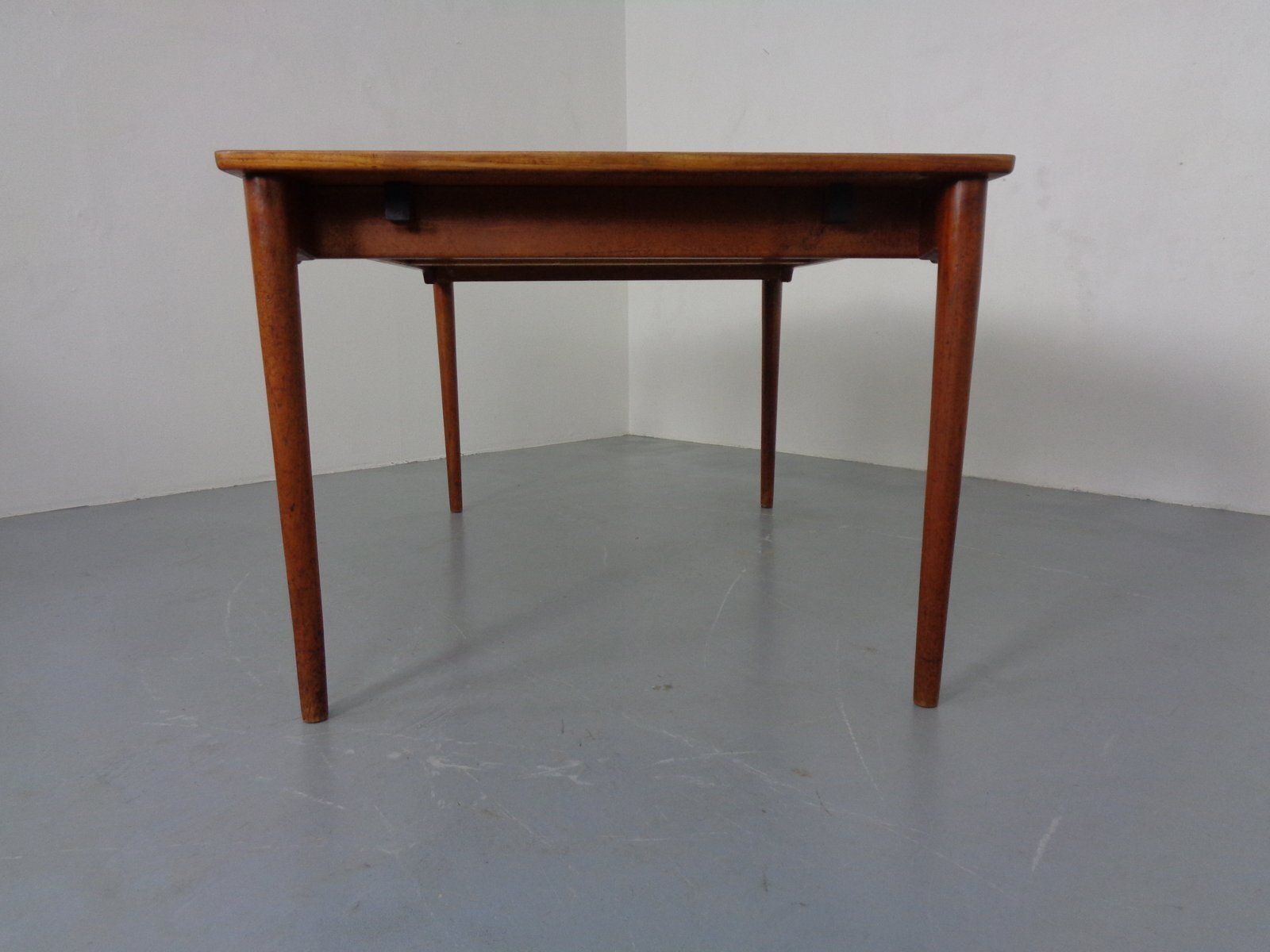 Extandable Teak Model B065 Dining Table By Finn Juhl For Bovirke, Denmark, 1950s photo vintage