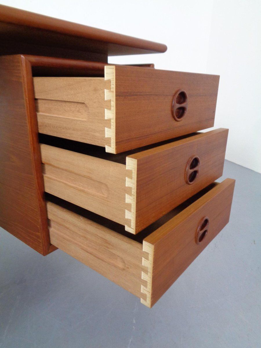 Furniture Teak Desk From Gasvig Gv Møbler, Denmark, 1960s photo