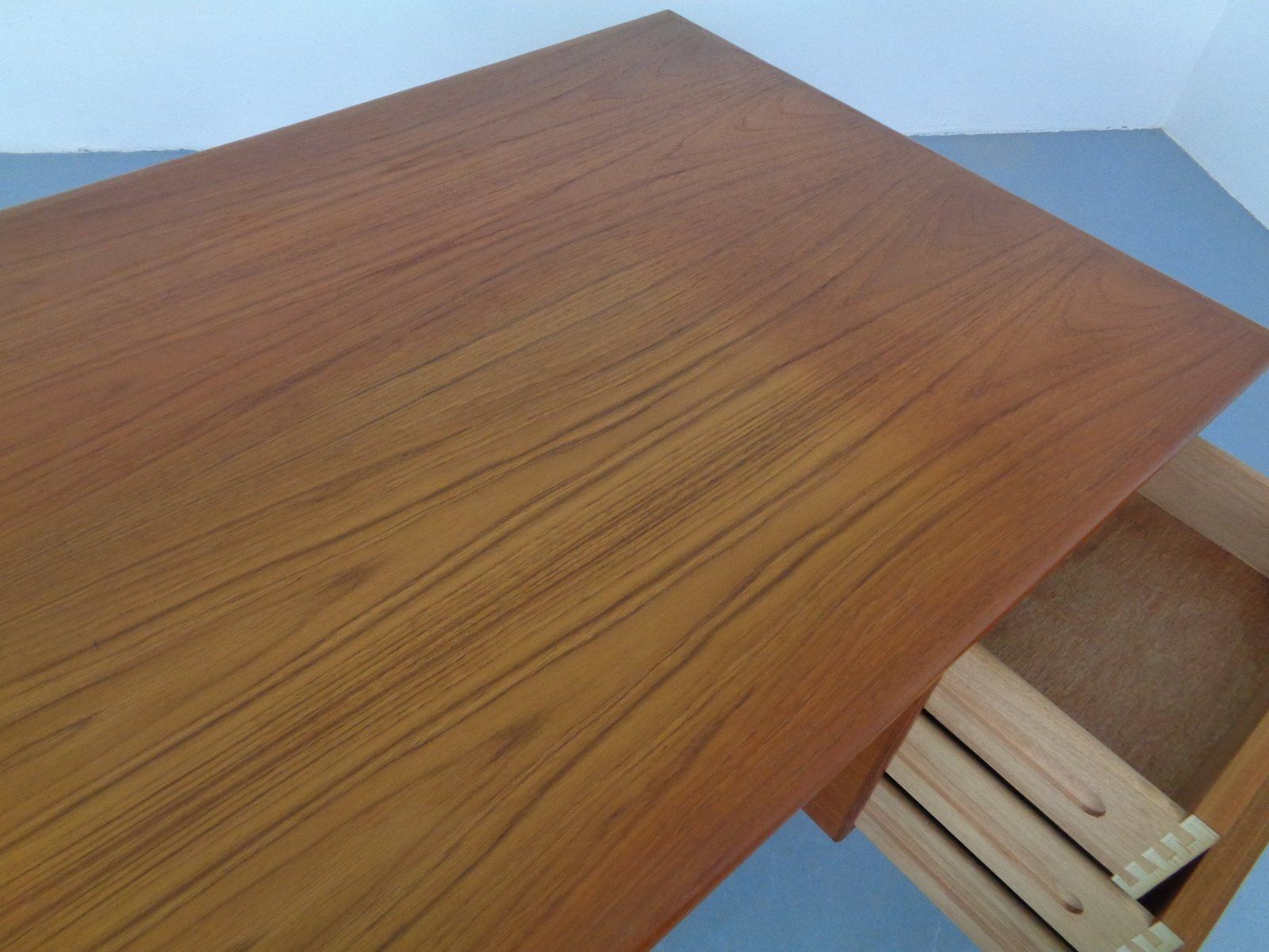 photo vintage Teak Desk From Gasvig Gv Møbler, Denmark, 1960s