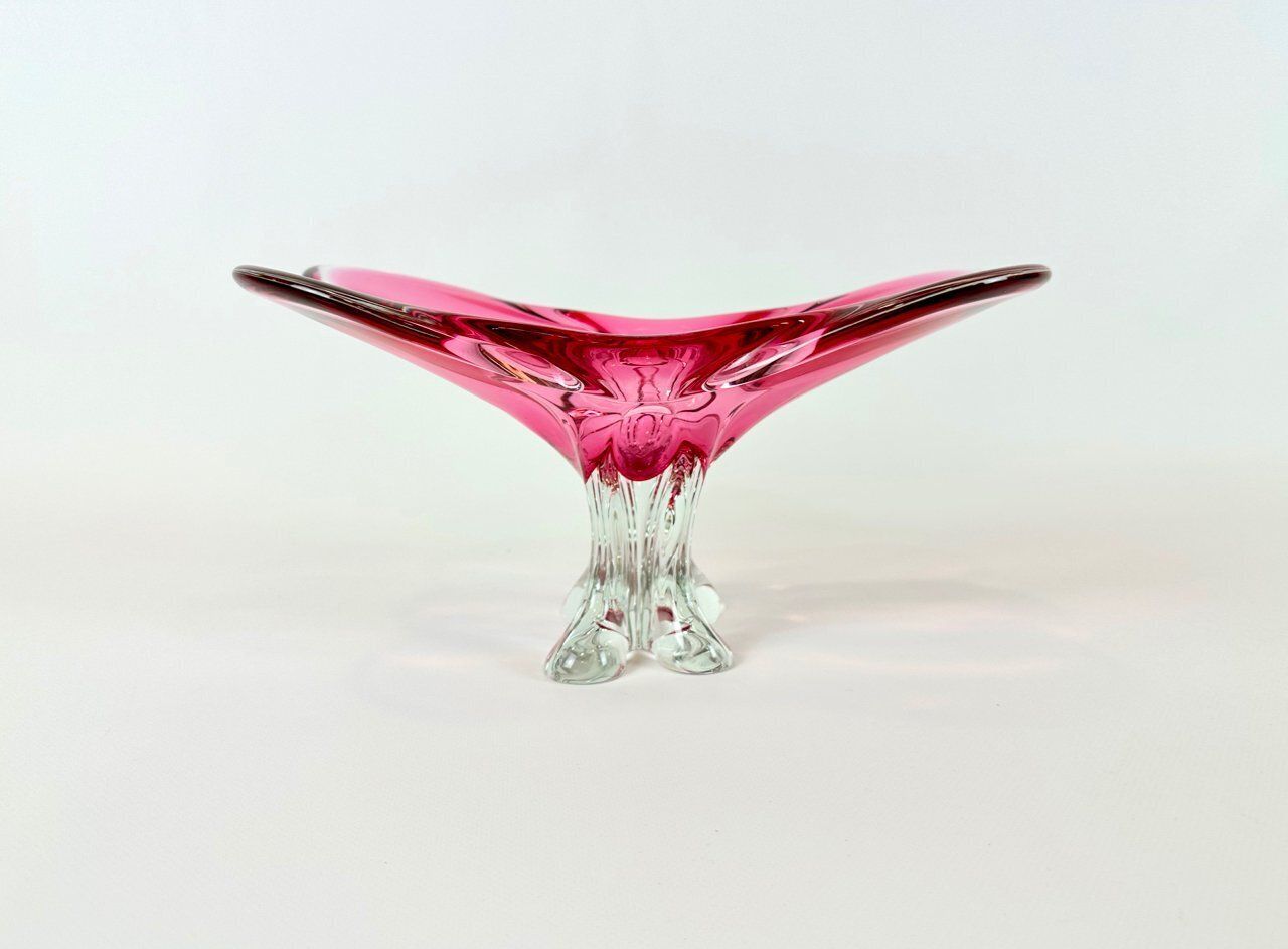 Art Glass Bowl By Josef Hospodka For Chribska Sklarna, 1960s photo furniture
