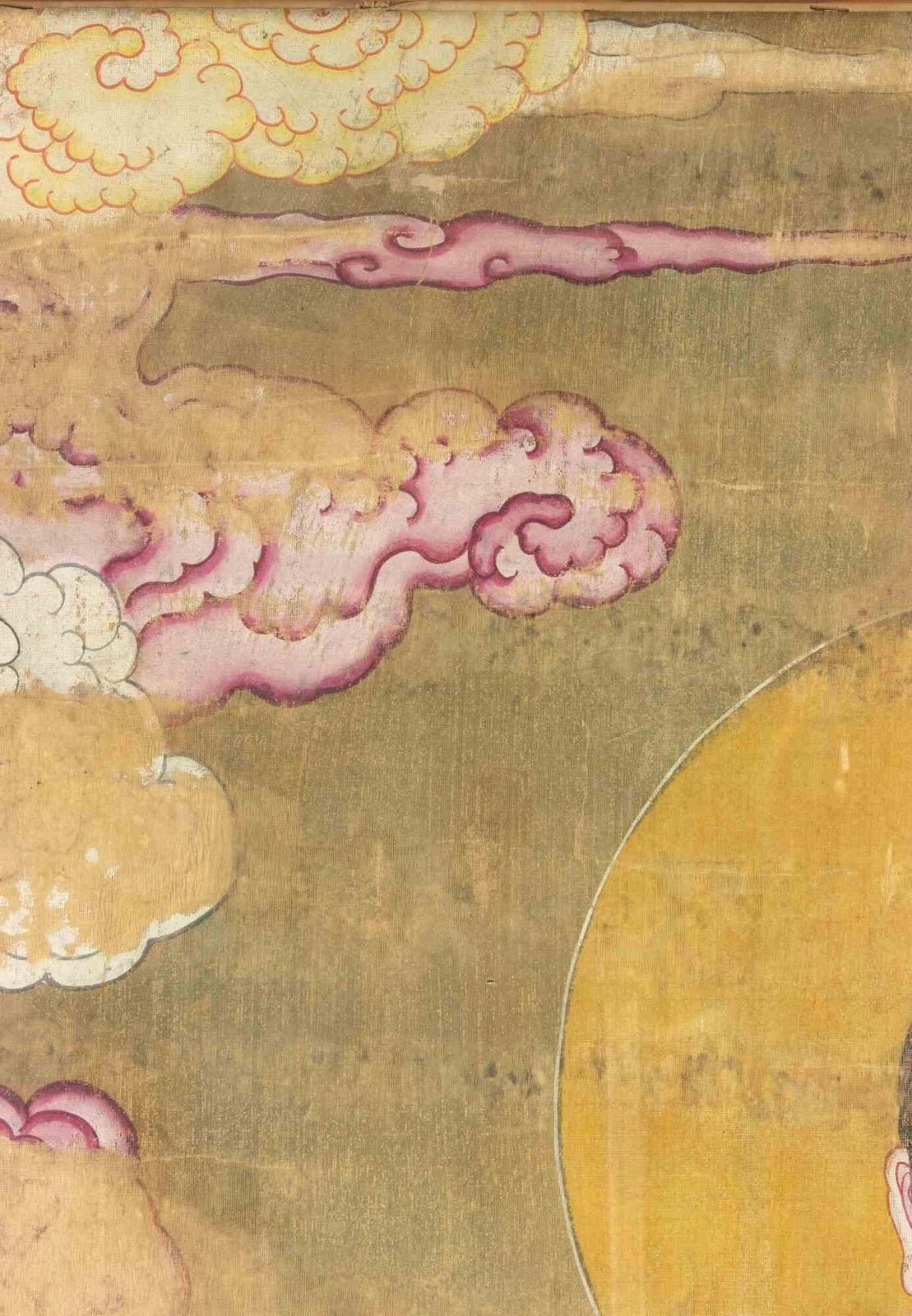 Unknownlarge Sino Tibetan Portrait Of A Seated Dignitary   Drawing   19th Century19th Century photo for sale