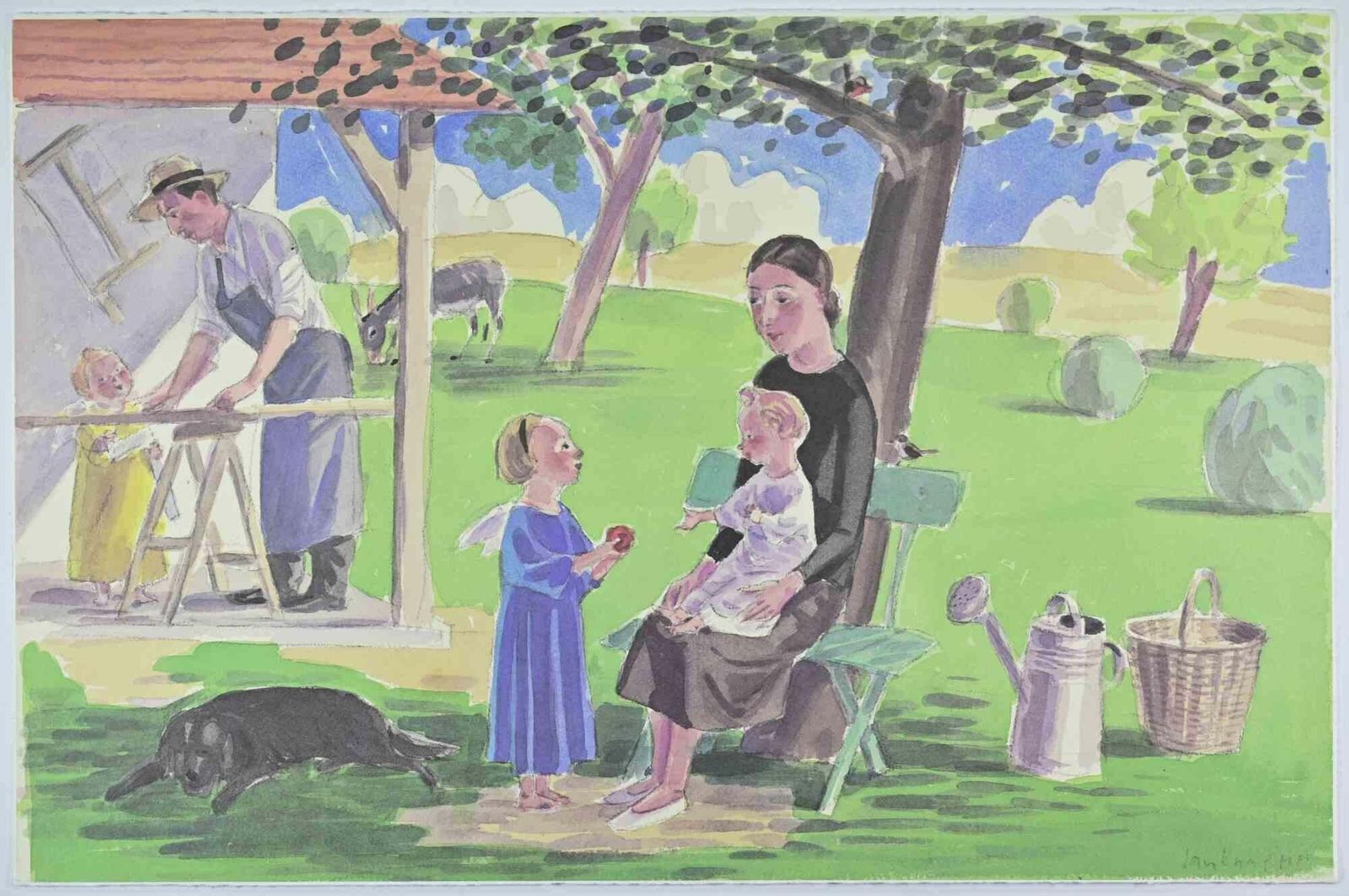 Jan Knapin The Countryside   Lithograph By Jan Knap   19991999