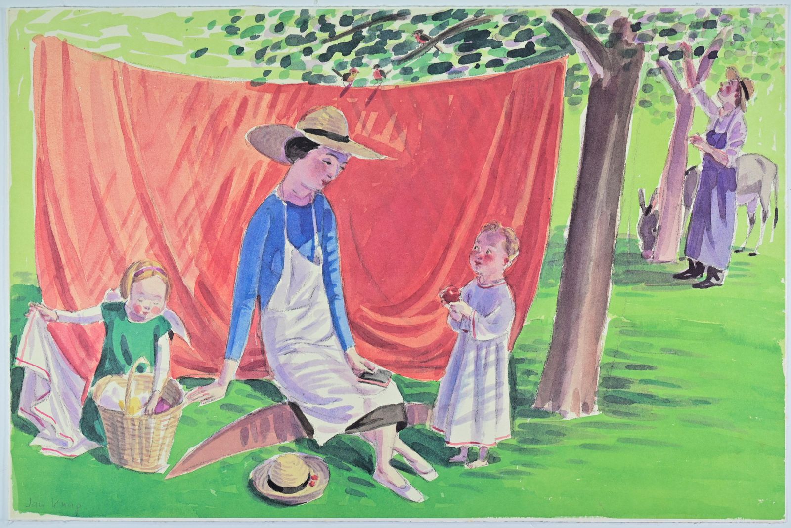 Jan Knapin The Countryside   Lithograph By Jan Knap   19991999