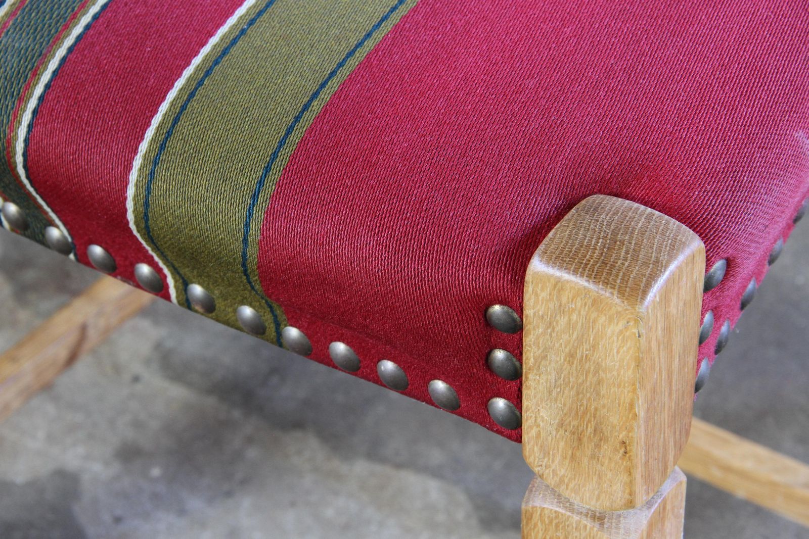 photo furniture Set Of 6 Vintage Brutalist Danish Oak Dining Chairs, Henning Kjærnulf Style '60s
