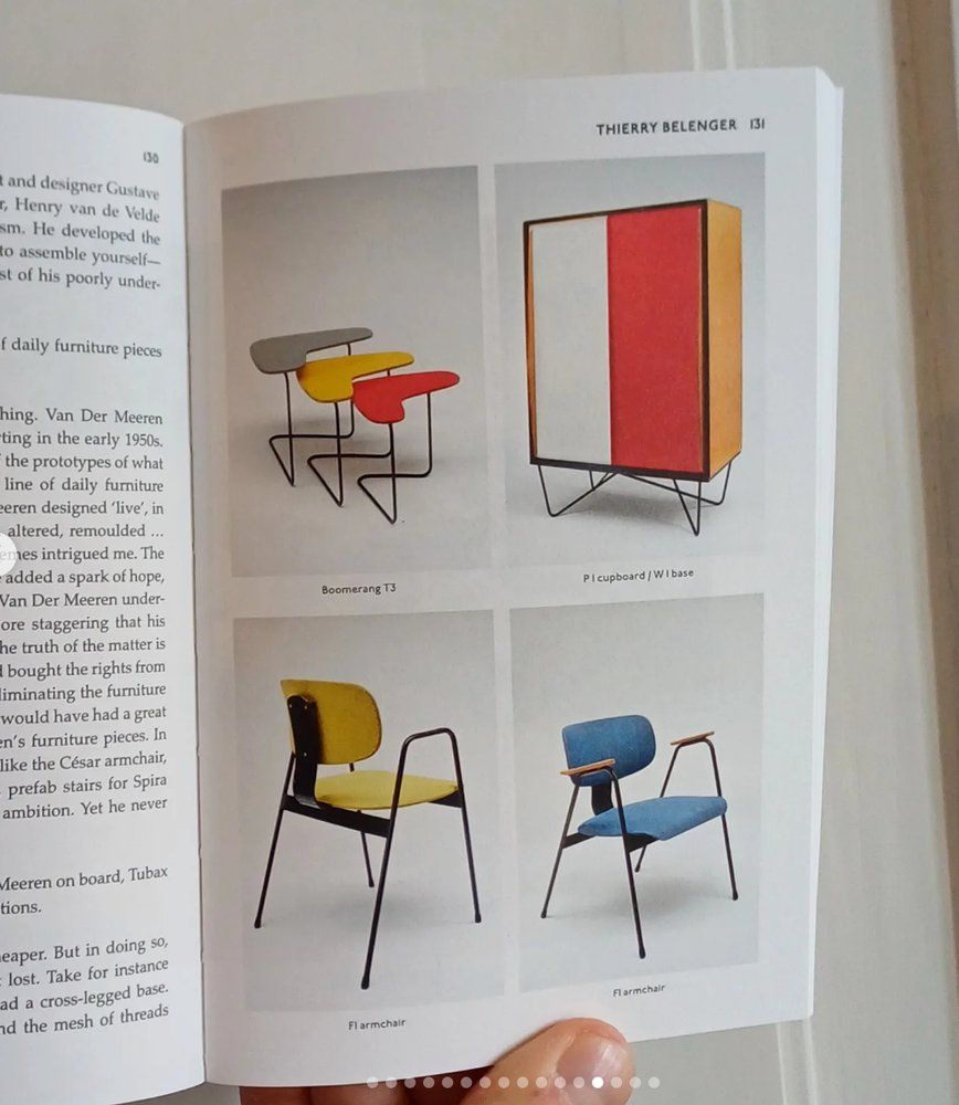 photo buy Dining Chairs By Willy Van Der Meeren For Tubax, Belgium, 1950s, Set Of 6