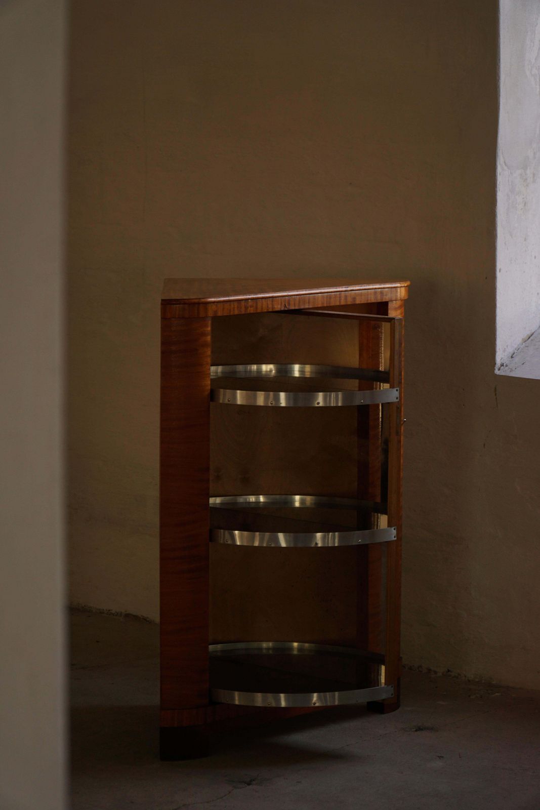 Early 20th Century, Swedish Modern Bar Cabinet In Birch By H. Westlund, 1930s photo buy