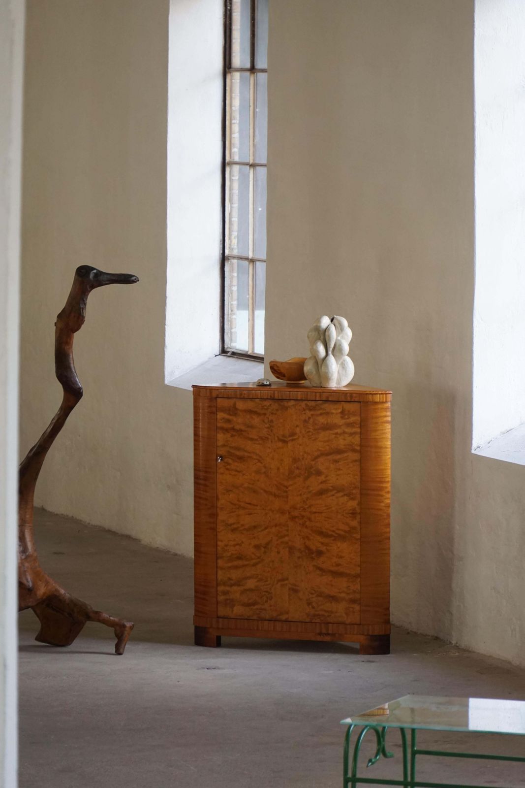 2466.0 Early 20th Century, Swedish Modern Bar Cabinet In Birch By H. Westlund, 1930s photo
