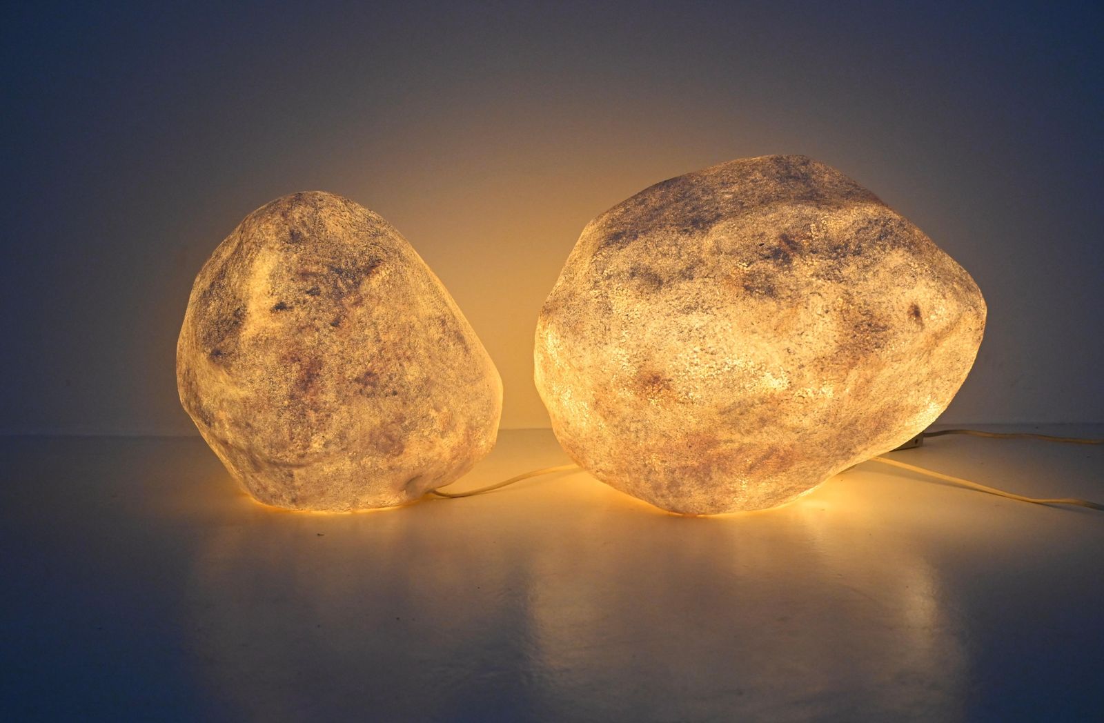 "Dora" Rock Lamps By André Cazenave For Atelier A, 1970s, Set Of 2 photo buy