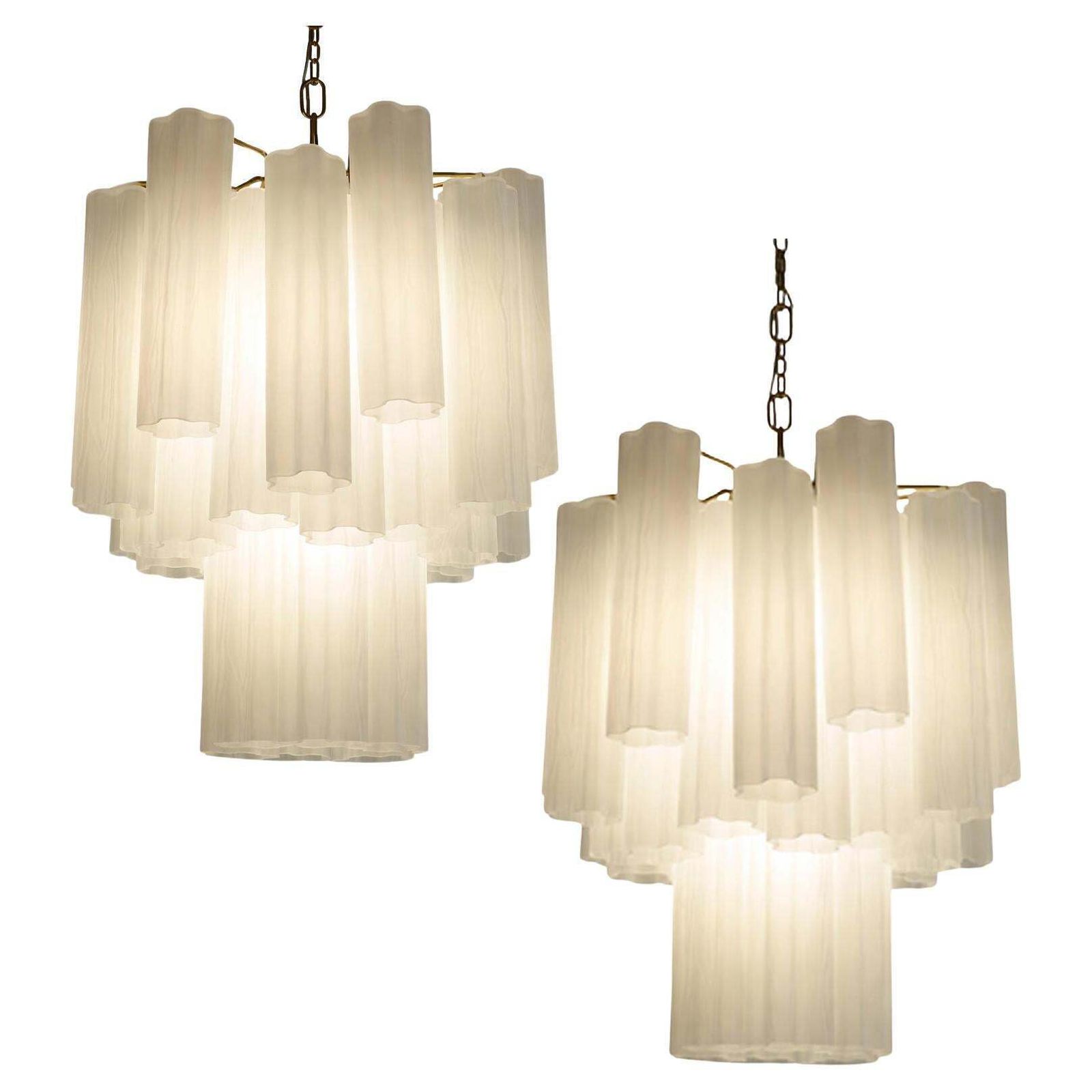 Pair Murano Chandeliers