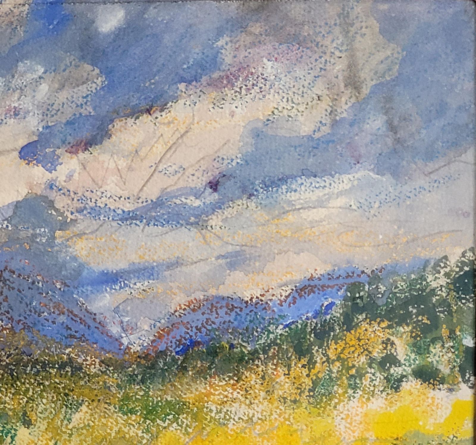 French Impressionist Landscape Painting, Framed, Antique, 42.5x50 Cm, Circa 1960s By Gabriele Ricard Cordingley photo buy