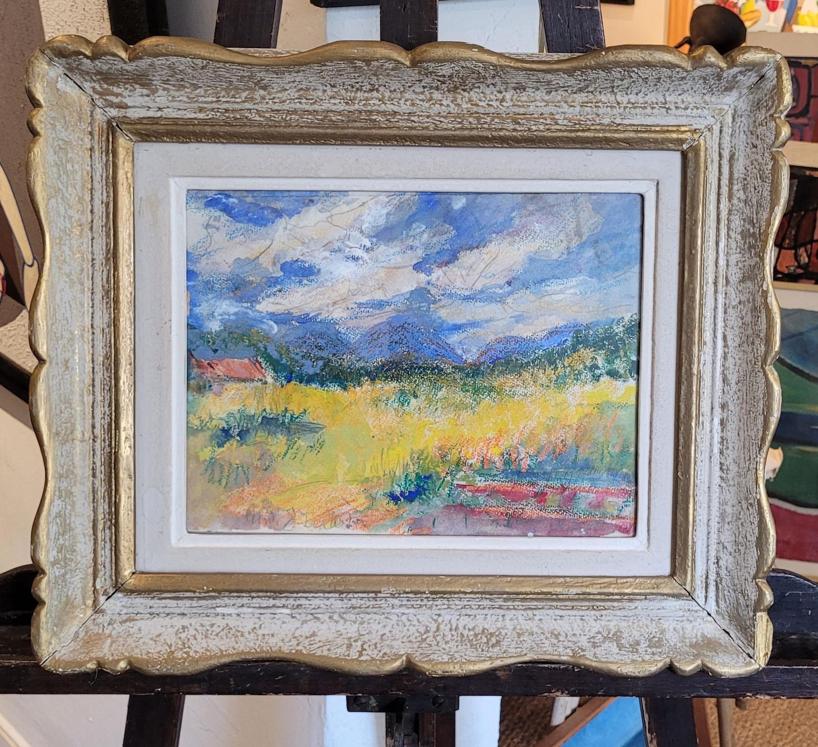 photo buy French Impressionist Landscape Painting, Framed, Antique, 42.5x50 Cm, Circa 1960s By Gabriele Ricard Cordingley